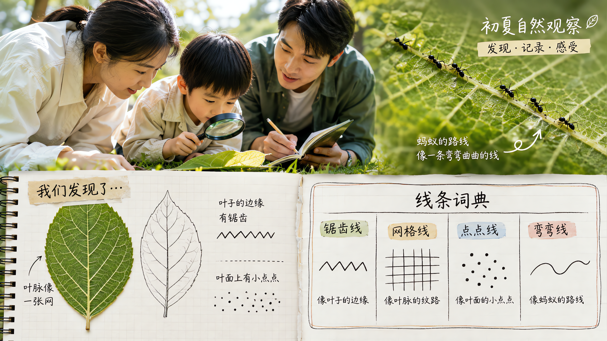 不问“这是什么”：用虫子叶脉3步把涂鸦变成会讲故事的画