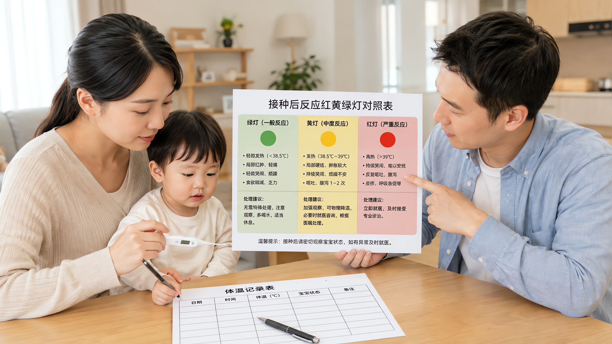 打完疫苗发热=免疫力变差？看懂这张红黄绿灯就不慌
