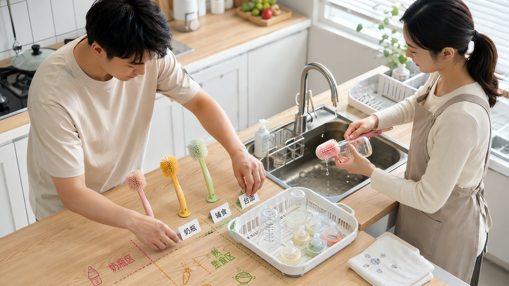 别让一把刷子害全家：奶瓶清洗分轨SOP