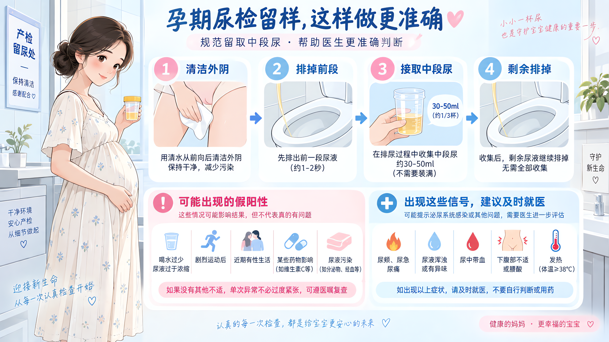 夏天产检尿检总出“+”？多半卡在补水和留尿方法