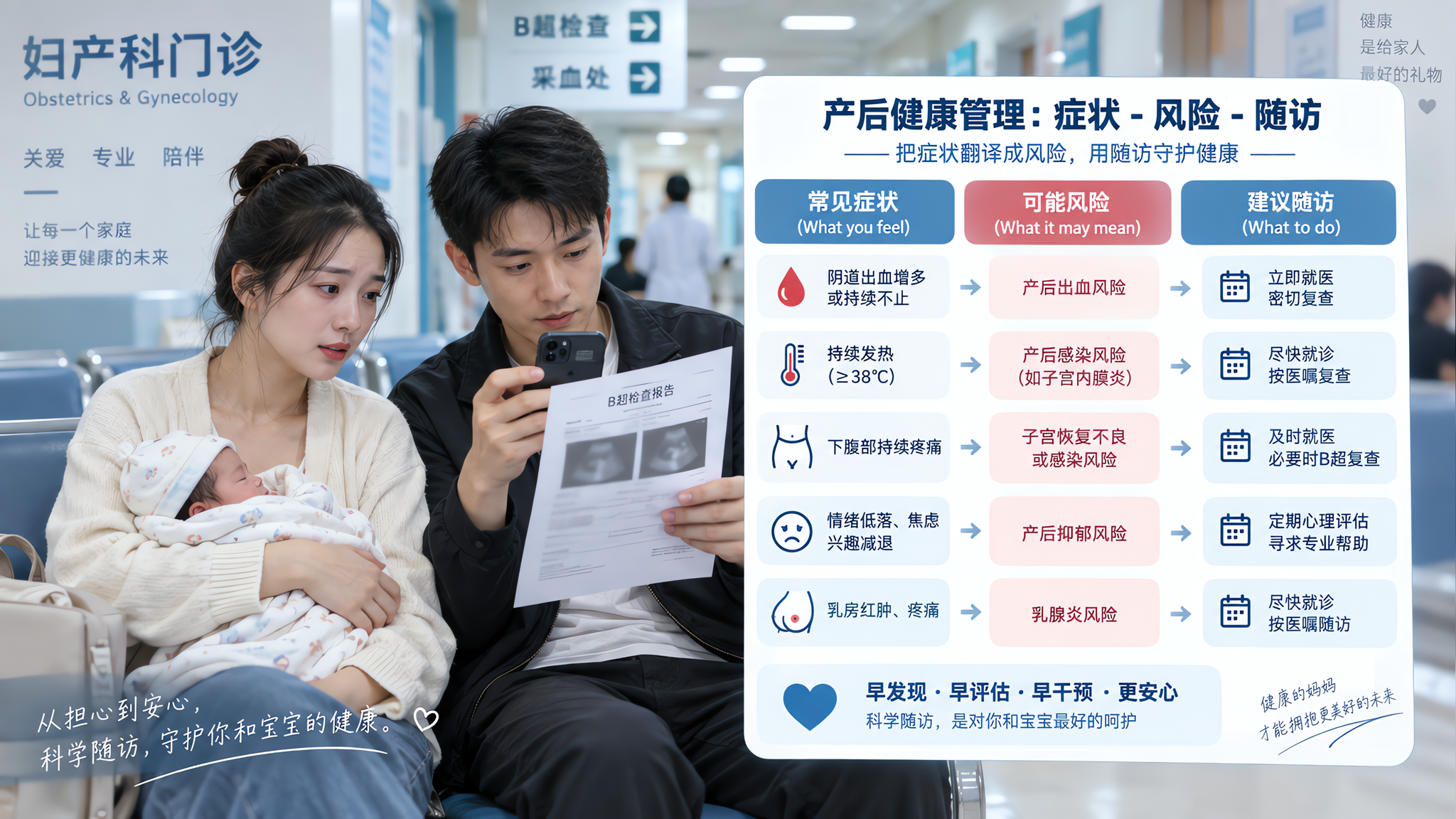 产后42天B超看不懂？用症状-风险-随访三步翻译术语