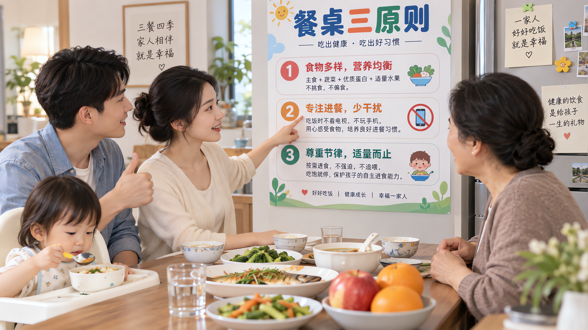 餐桌总吵架？3句标准话术+一张规则表，让长辈不再追喂加盐