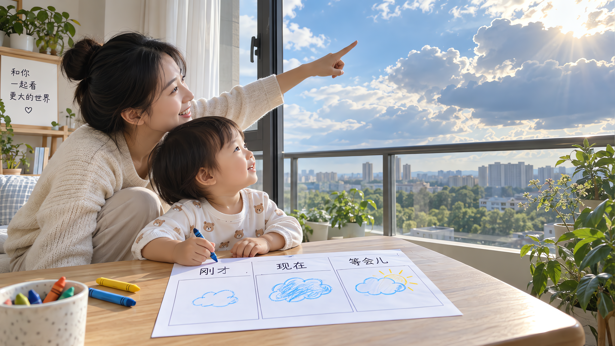 孩子专注只有3分钟？用30秒看云练因果表达