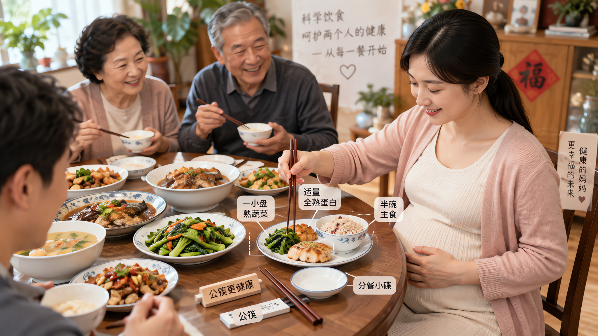初伏聚餐孕妈怎么吃不翻车：夹菜顺序和菜量一表搞定