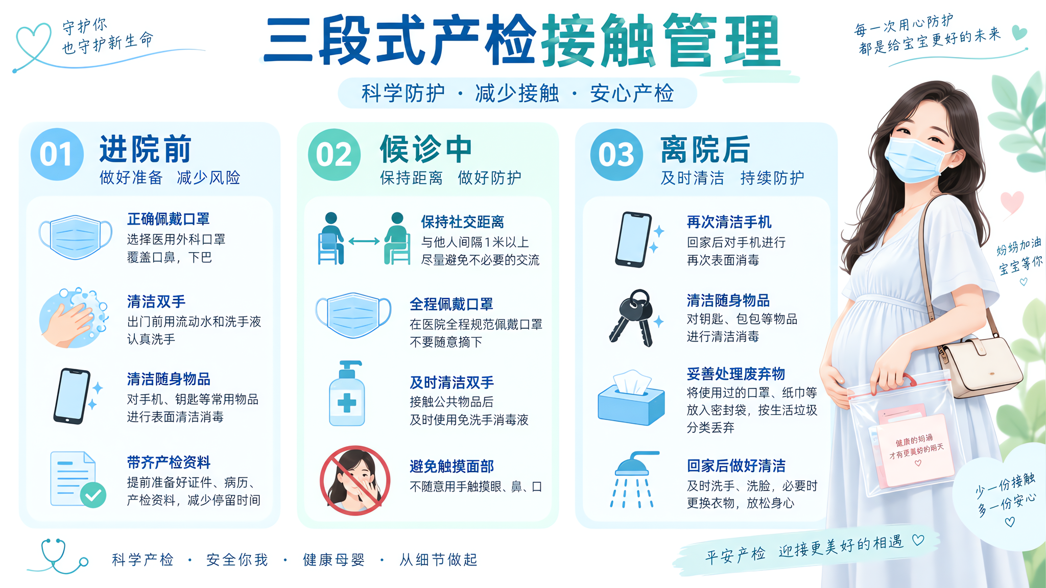产检门诊人挤人：三段式接触管理，少摸少慌更安心