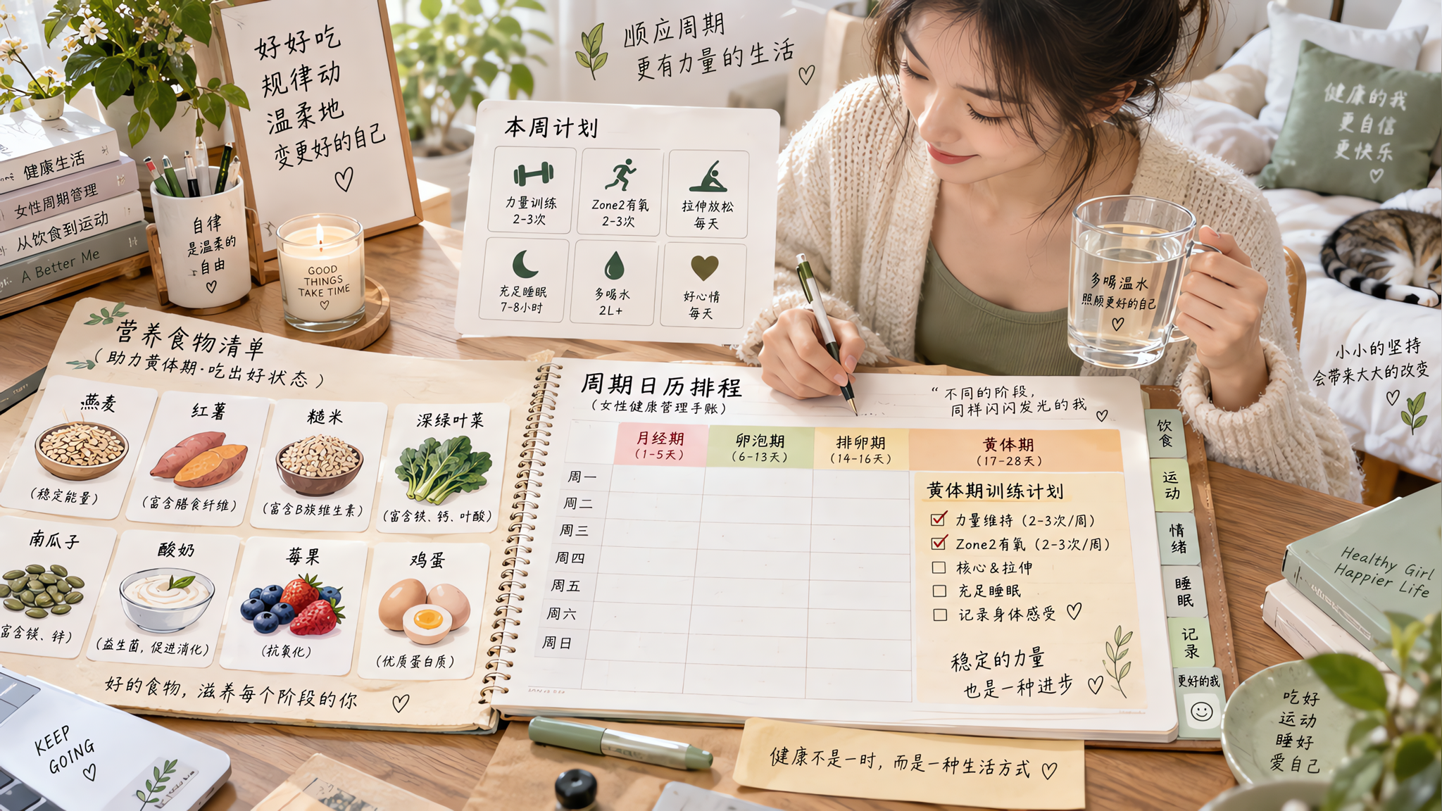 经前爆馋体重涨？黄体期这样练吃不崩