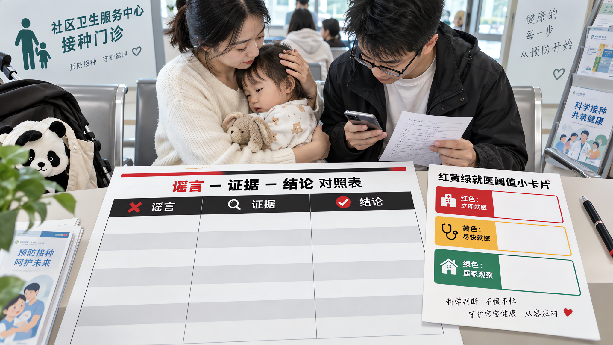 家族群说“疫苗致自闭”？3句核对+48小时观察表稳住