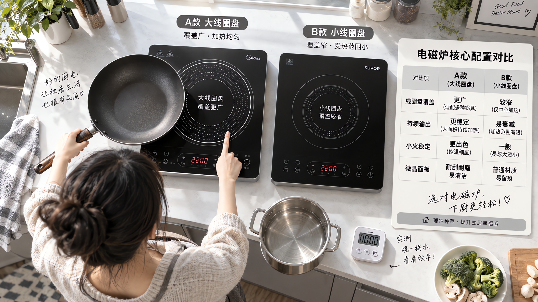 电磁炉别看“猛火”噱头：4看2测挑到稳火不糊锅