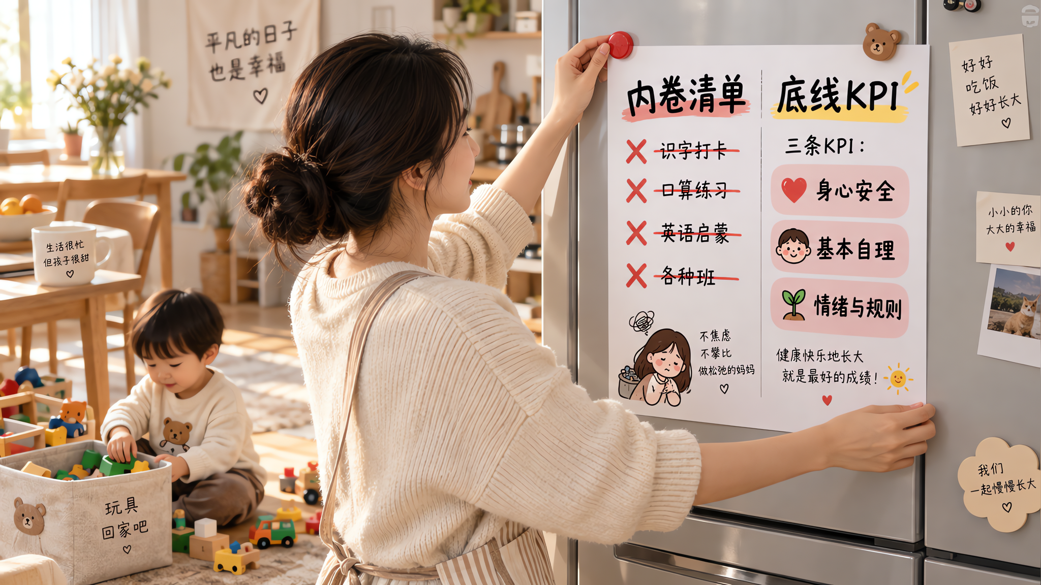 幼小衔接别再硬拼：3-6岁只抓三条底线KPI