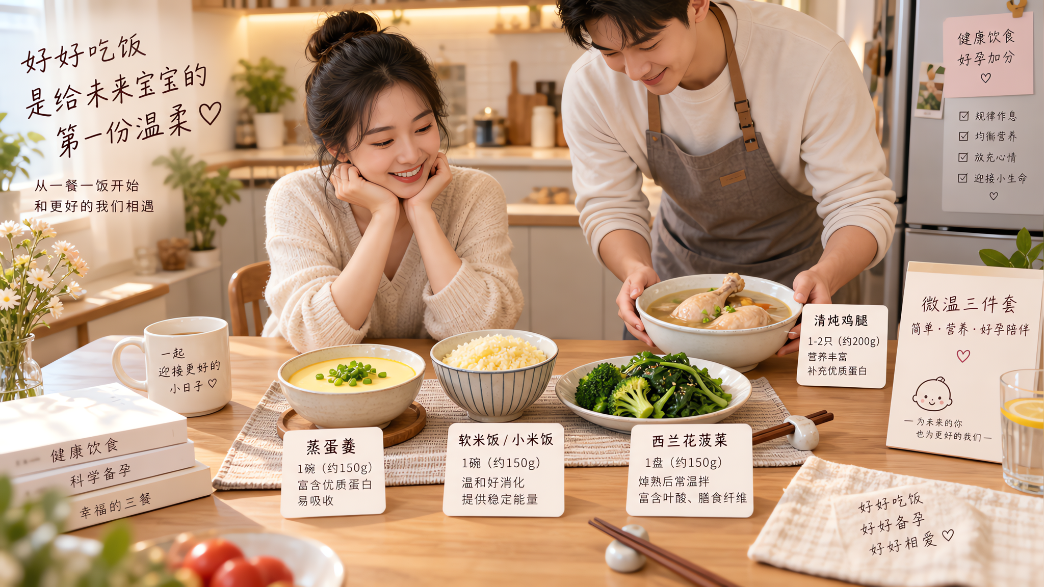 备孕胃口差还胀？微温三件套稳住晚餐（附3天菜单）