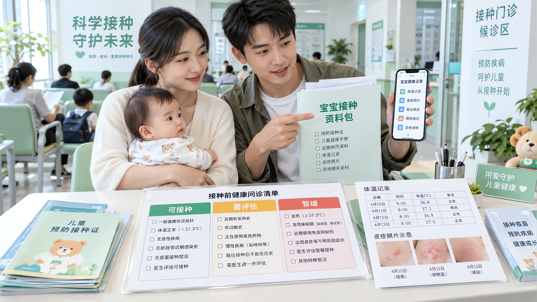 湿疹黄疸流涕就不能打疫苗吗 这份问诊资料包别忘带