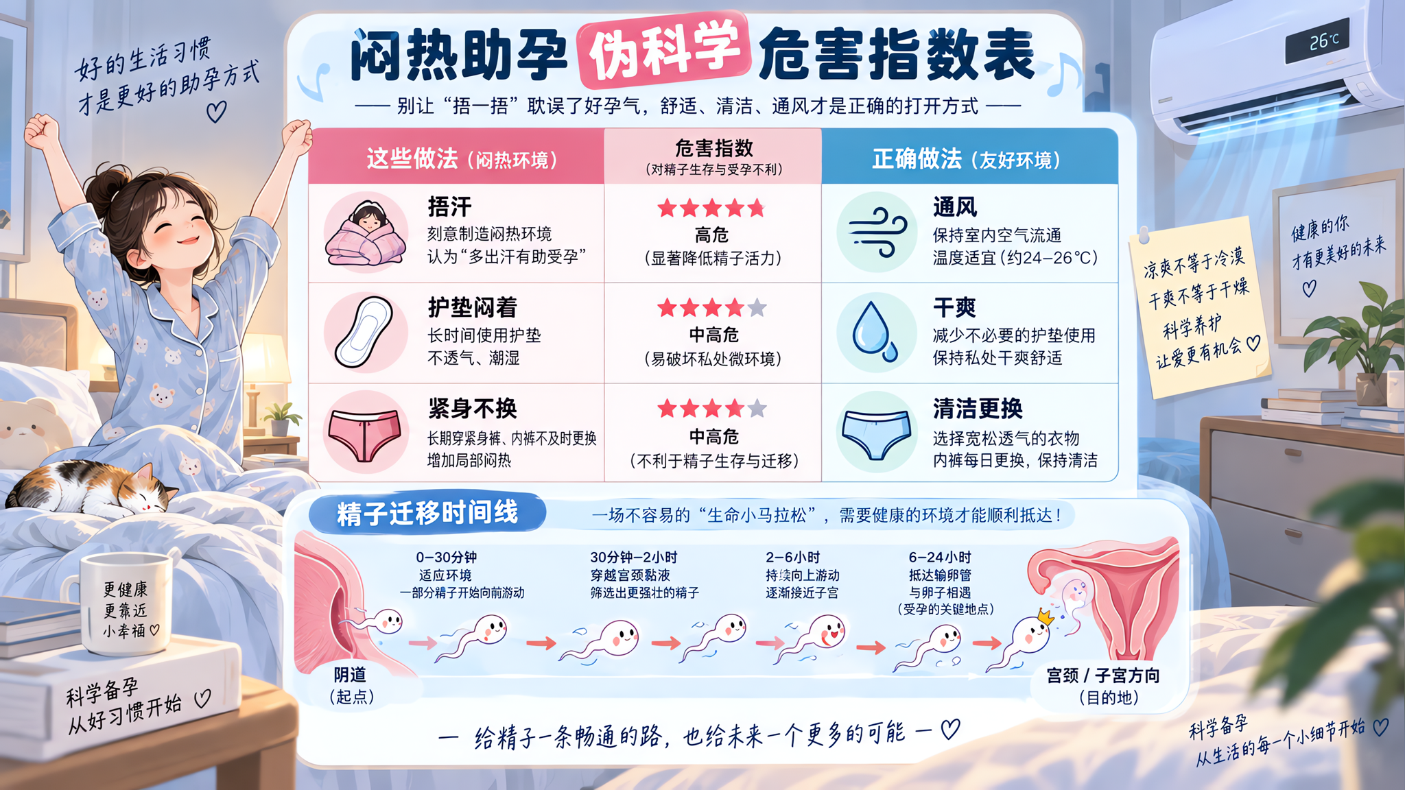 同房后别再捂汗：不助孕，反而更容易出问题