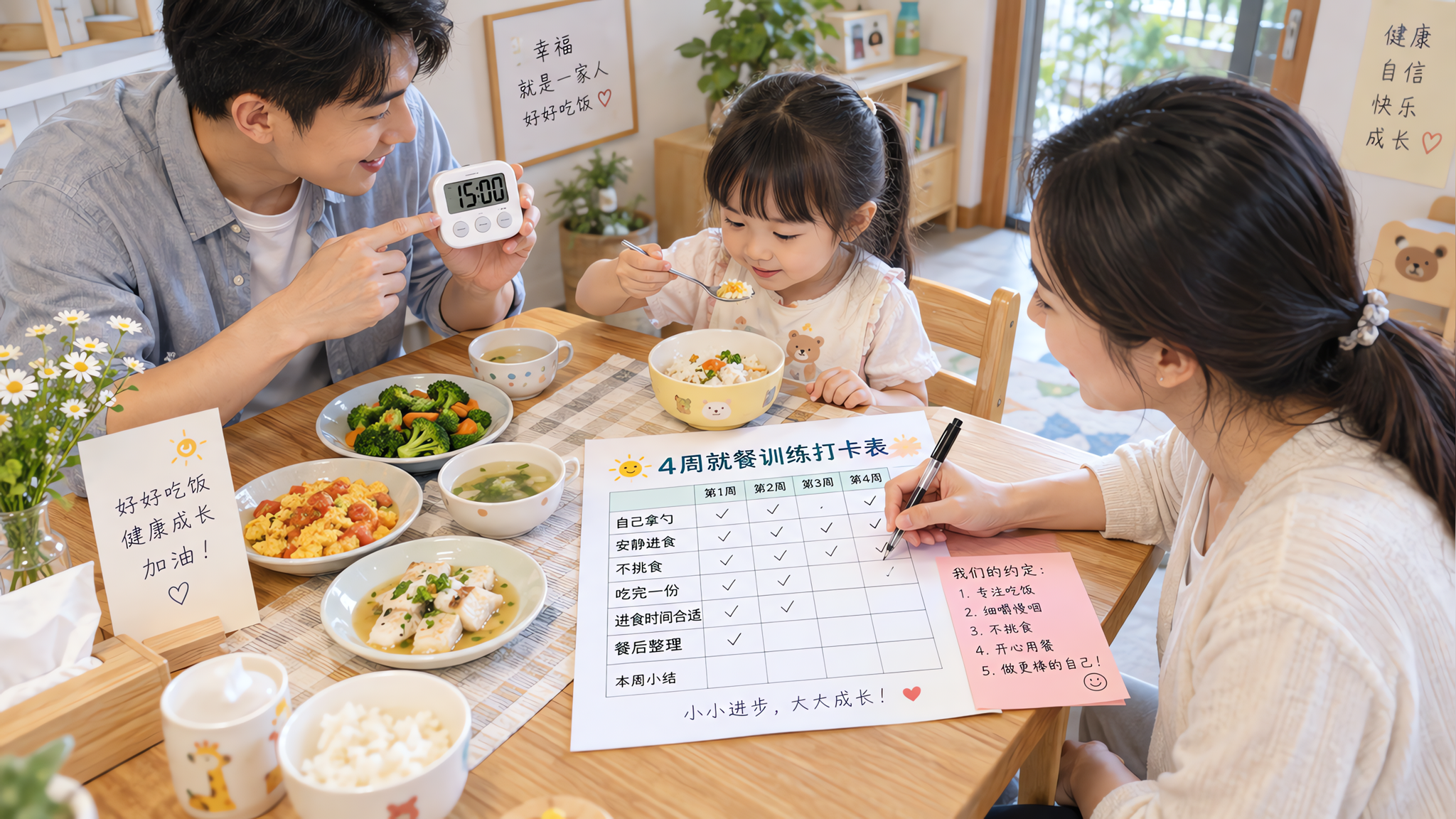 入园吃得少别急加餐 4周把集体就餐适应练出来