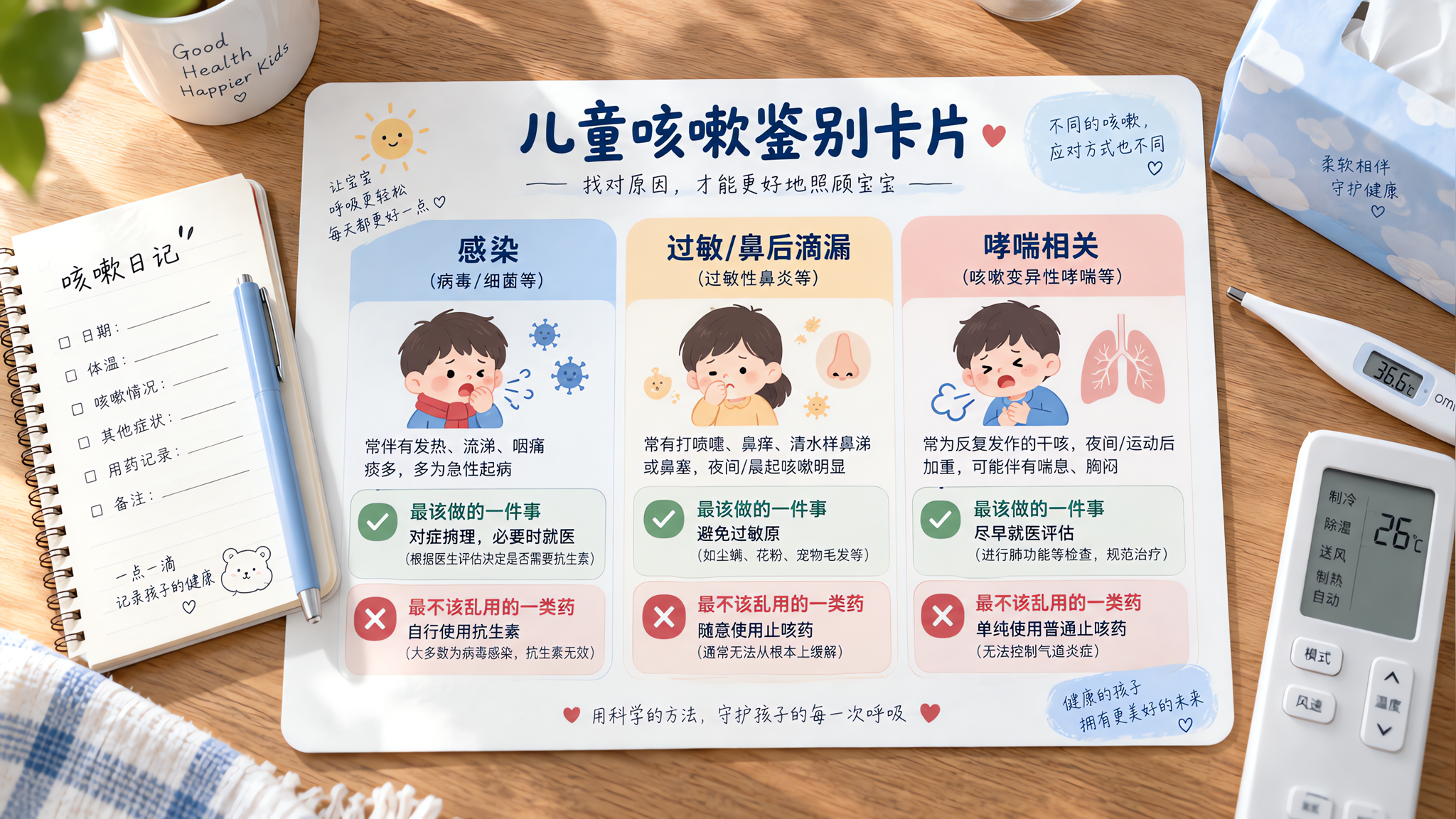 空调房夜里干咳？先做“鉴别3问”再用药