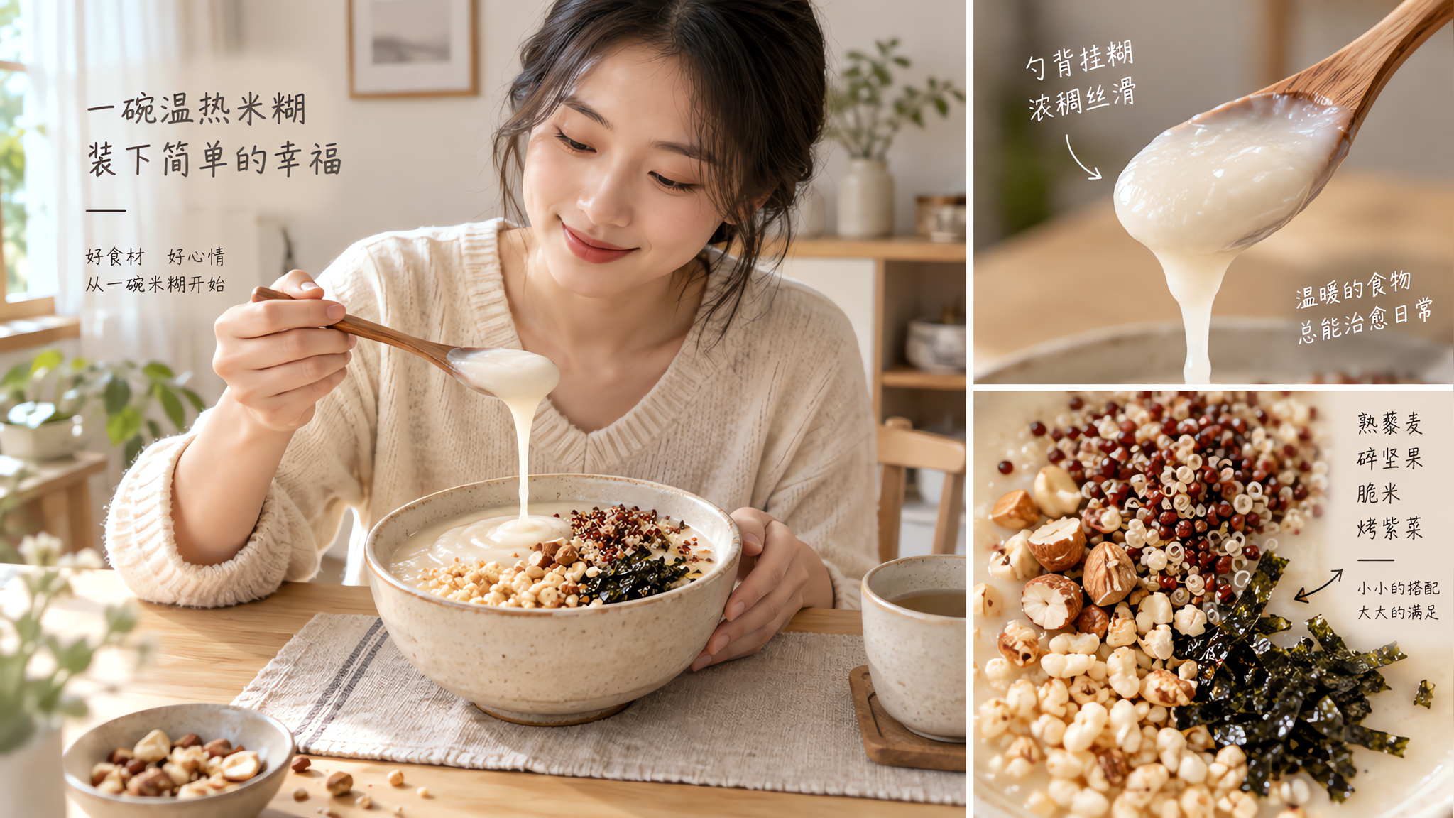 空调房胃不舒服：温热米糊碗3层质感公式