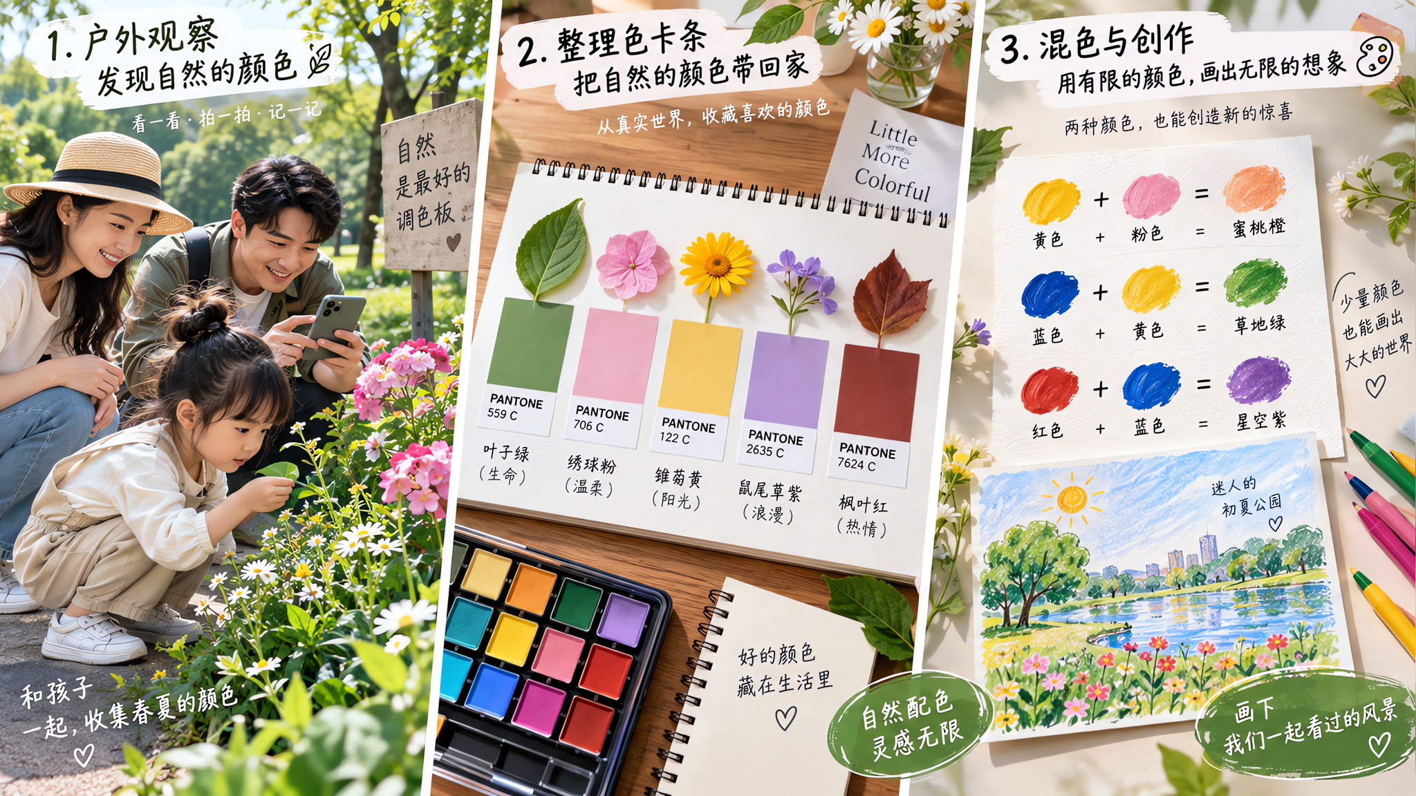 孩子总把颜料搅成“泥”？20分钟昆虫色卡救场