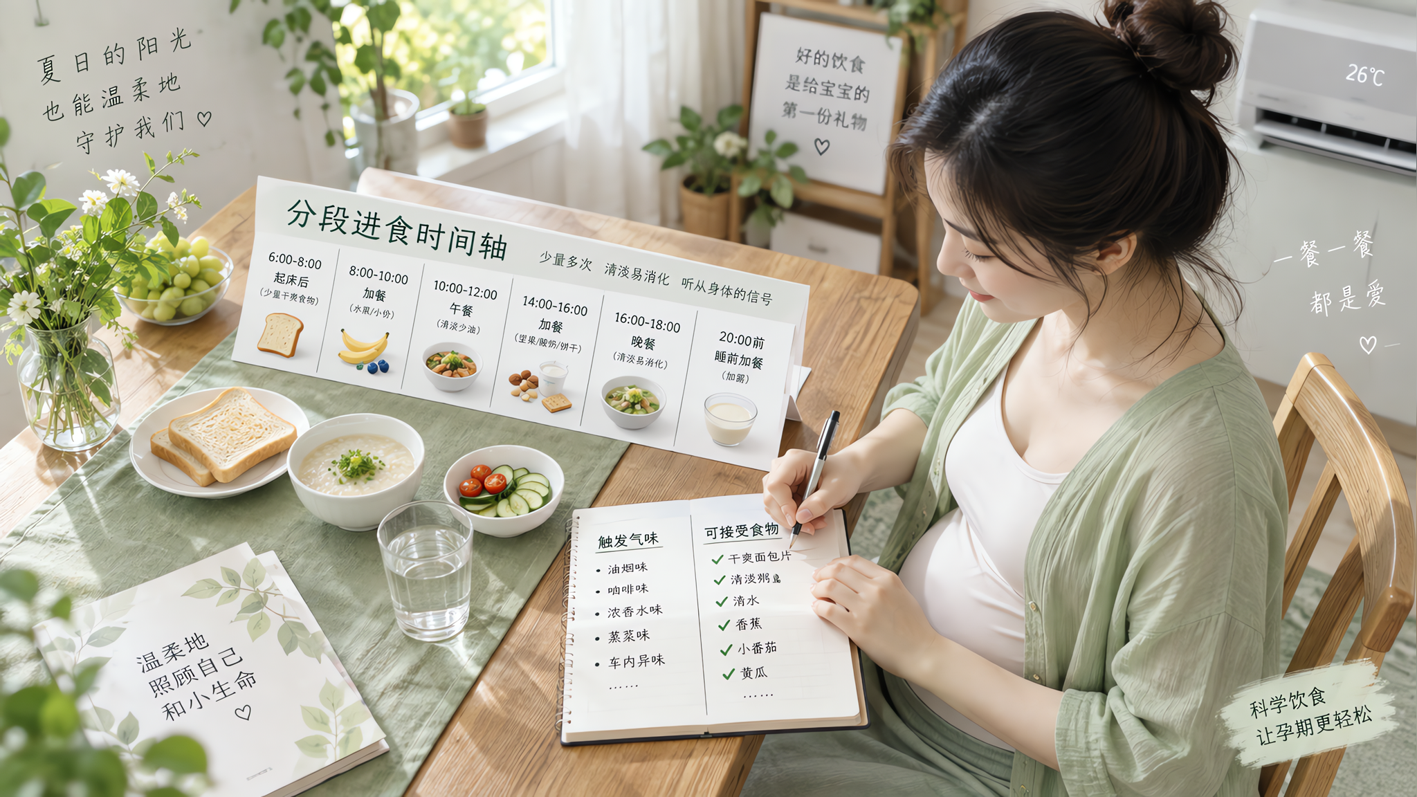 盛夏一闻油烟就想吐？孕早期三步自救清单