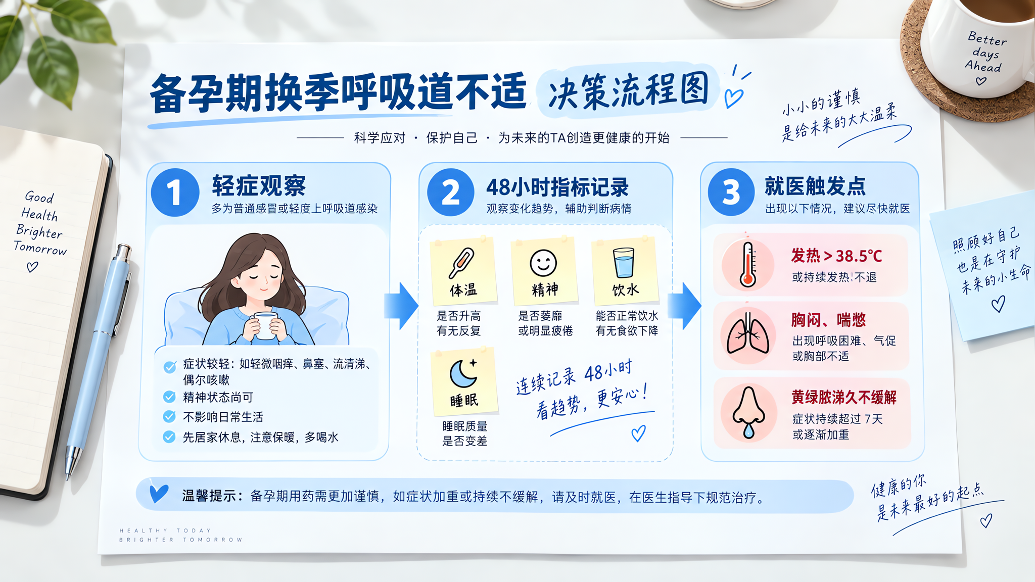 备孕换季不适别硬扛：48小时观察+就医触发点清单