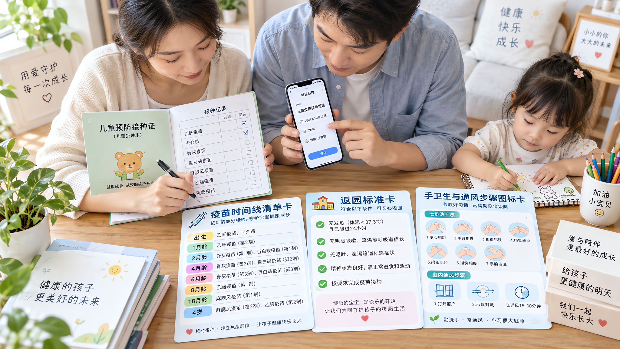 入园后老生病？先把3-6岁该补的疫苗针次对清楚