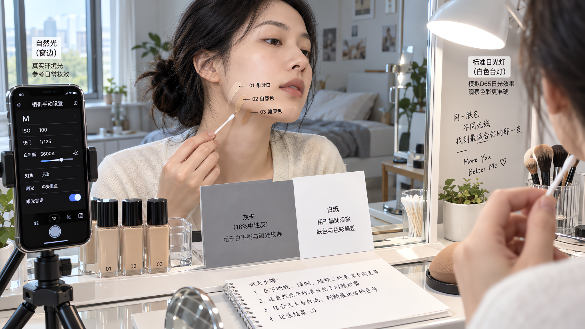 AI测你N12却上脸像N20：脸脖两色的真凶是光和屏幕