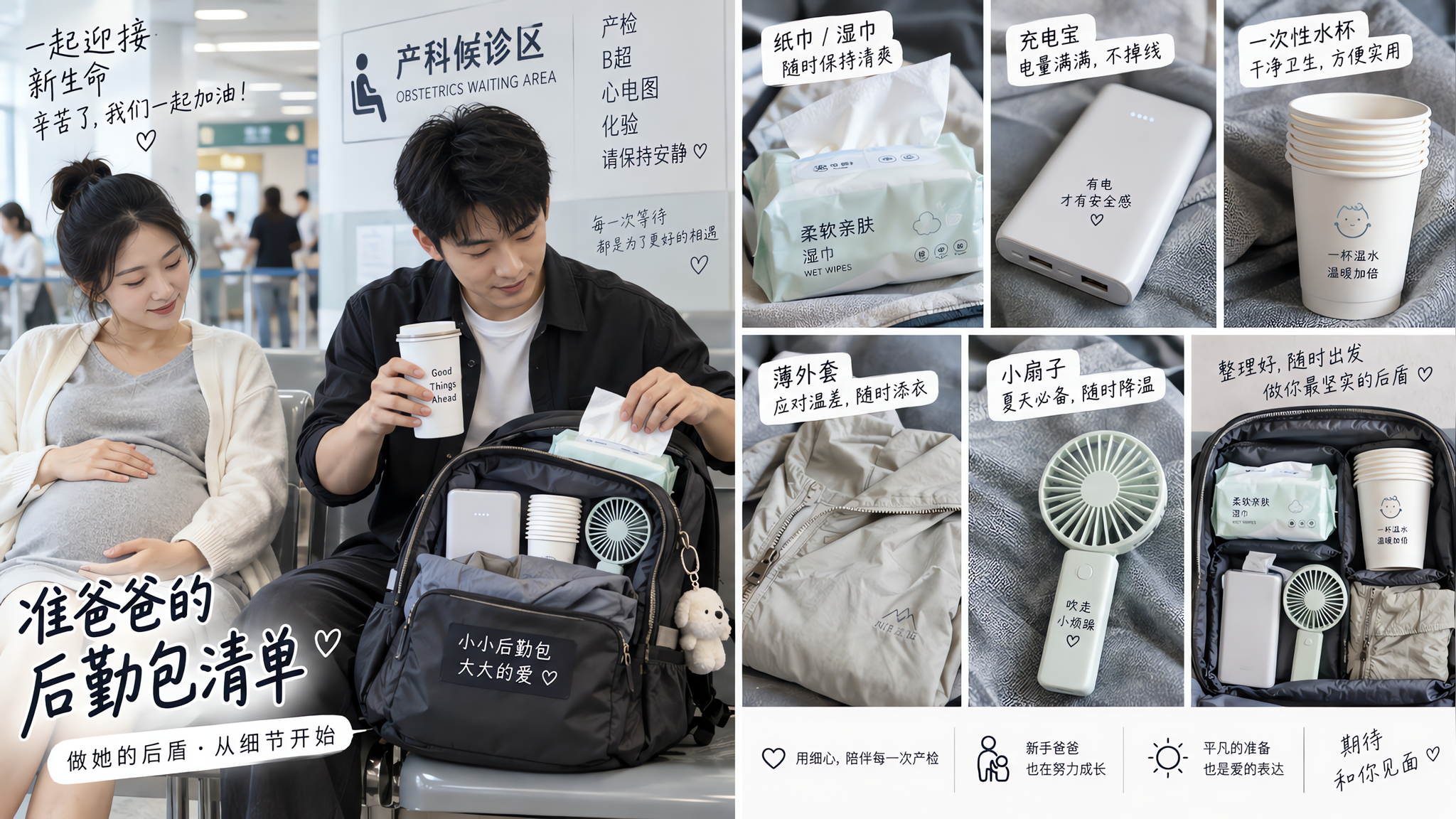 高强度产检日别只会陪坐：准爸后勤SOP