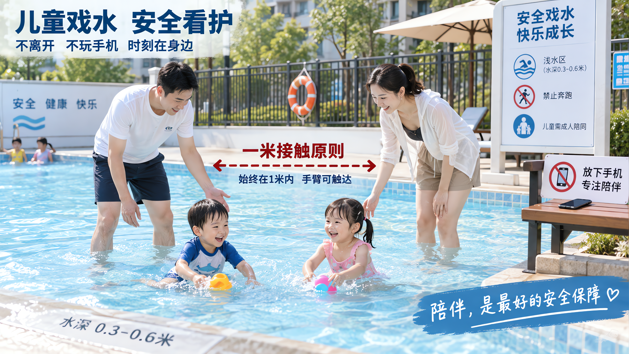 孩子溺水常是“静音的”：1米接触+30秒识别+急救SOP