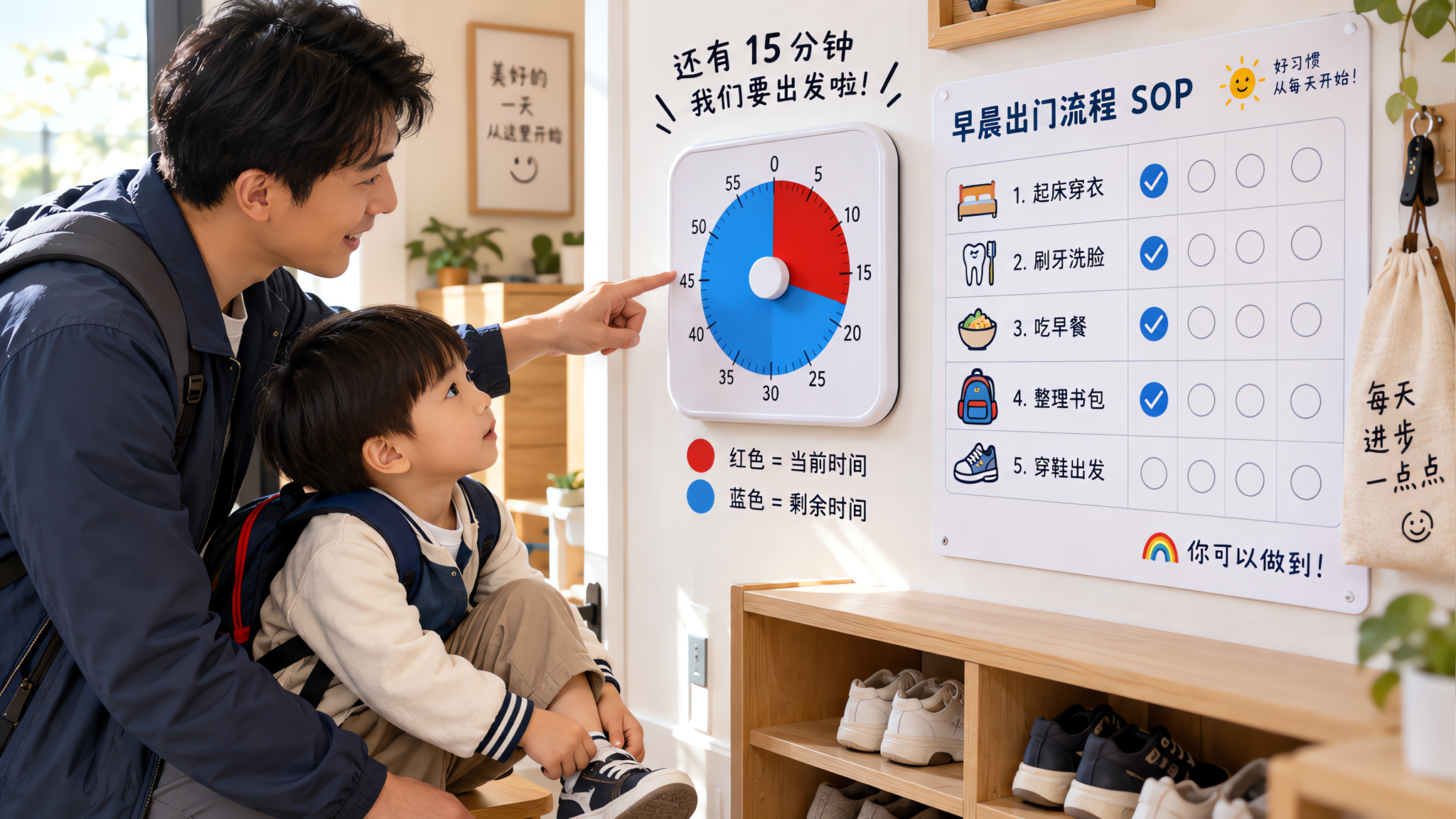 孩子越催越慢？3步把“快点”变成看得见的时间