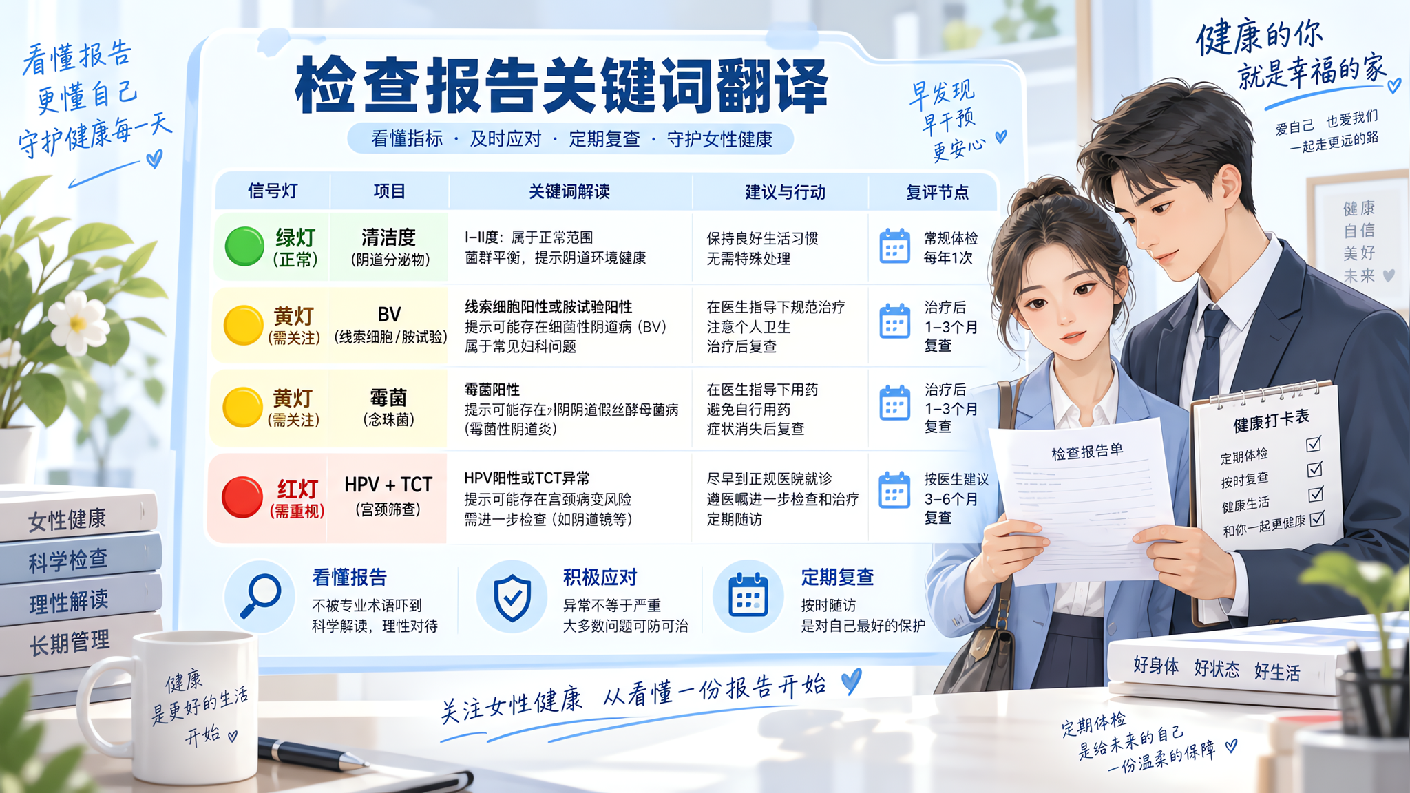 分泌物报告别只看清洁度：BV霉菌HPV红绿灯读法