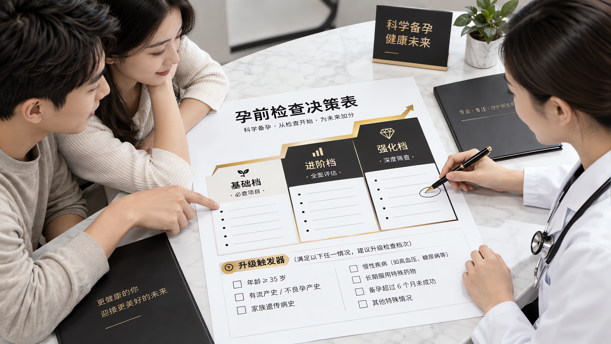 孕前检查别买全套：看“是否改变管理”再加项