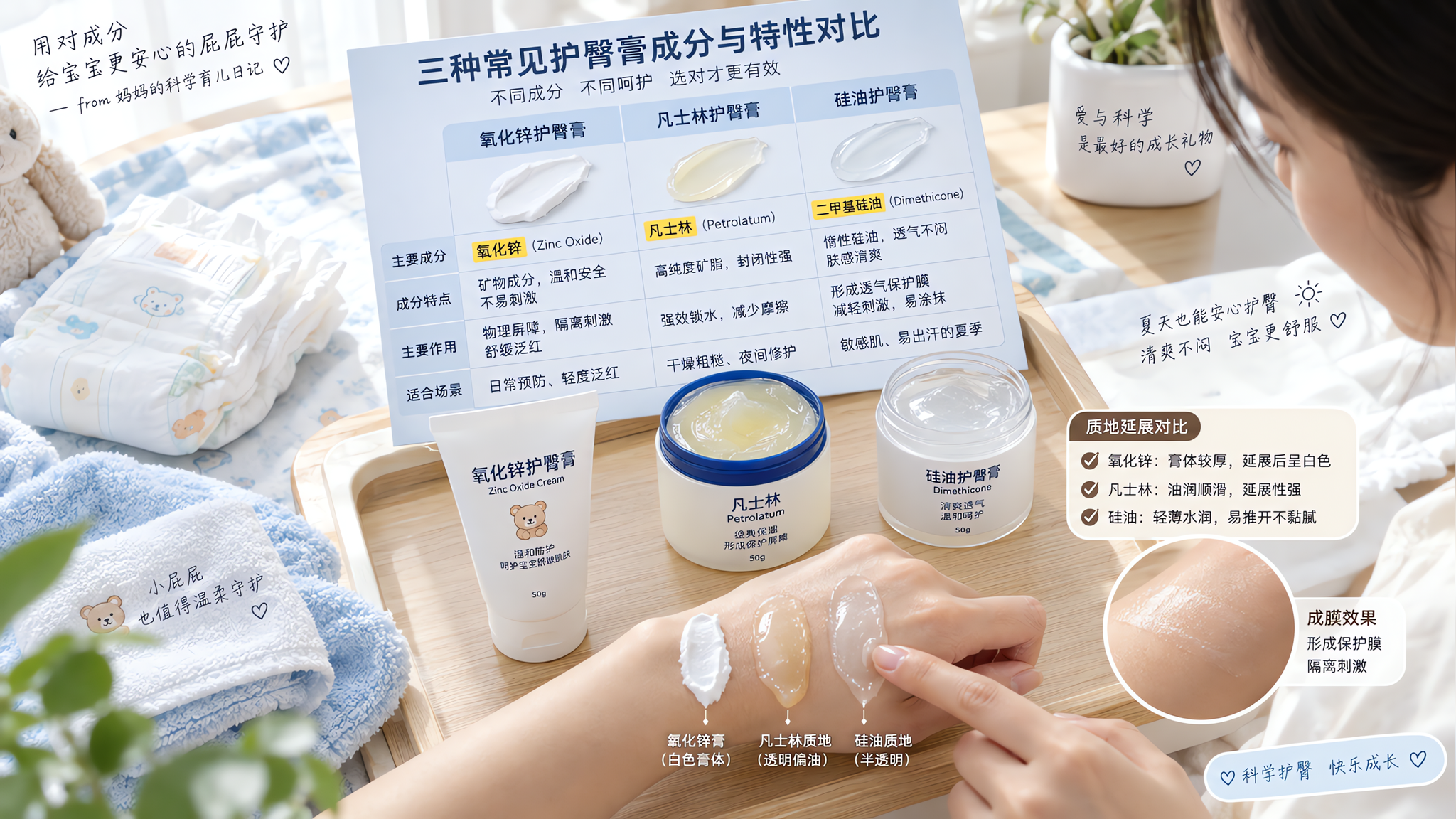 红屁屁反复别乱涂：氧化锌vs凡士林这样选