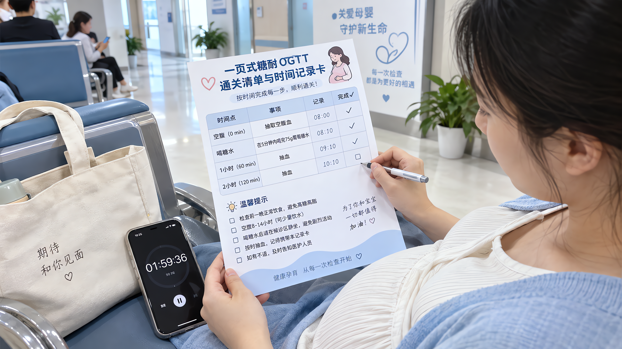糖耐OGTT一次过：48小时准备清单和不适应对