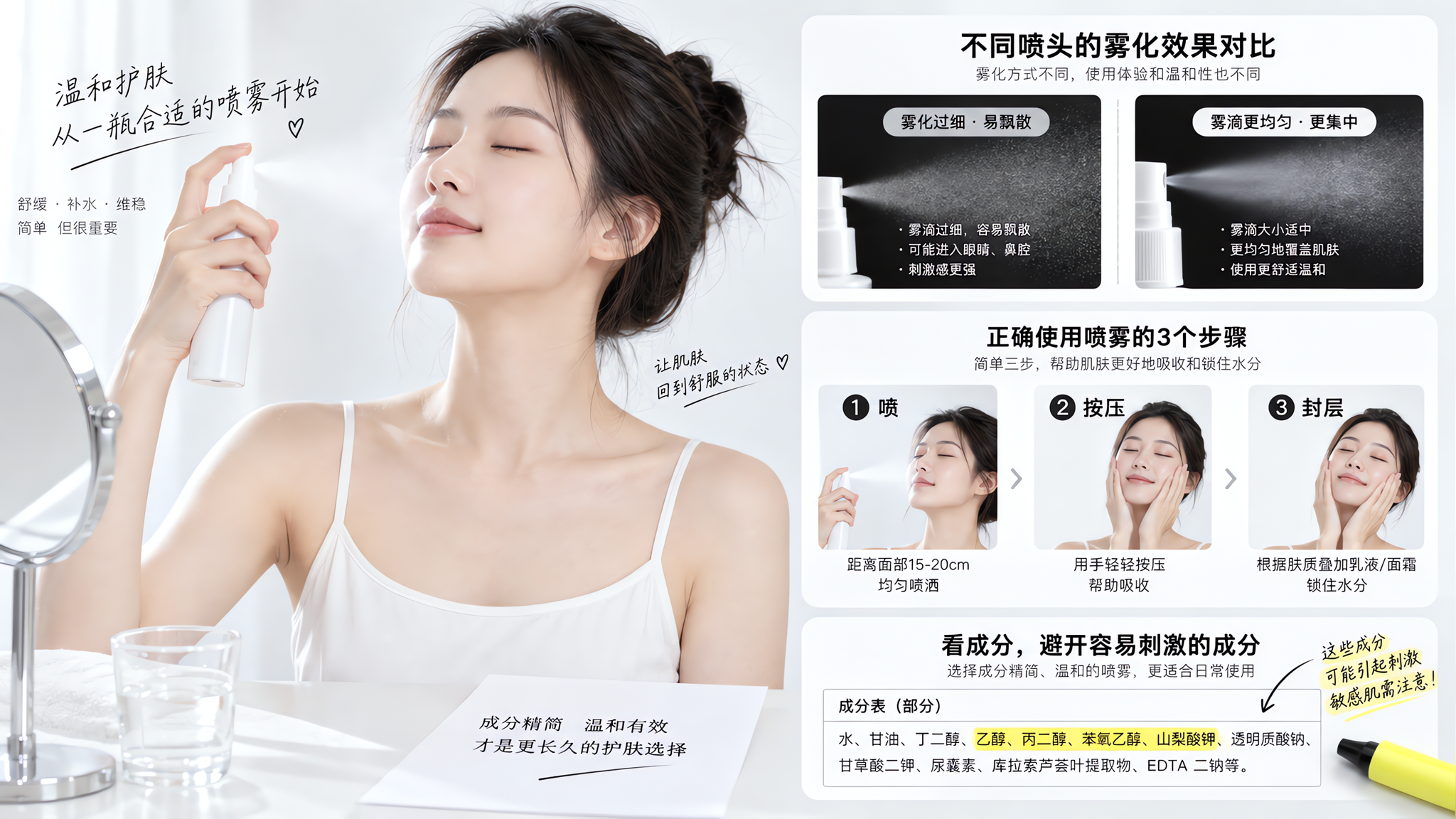无香舒缓喷雾怎么选：刺痛元凶不是香味，是这4个细节