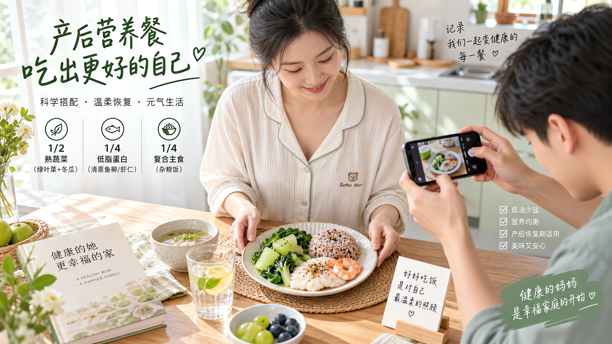 产后二调期没胃口怎么吃？一盘公式直接照抄