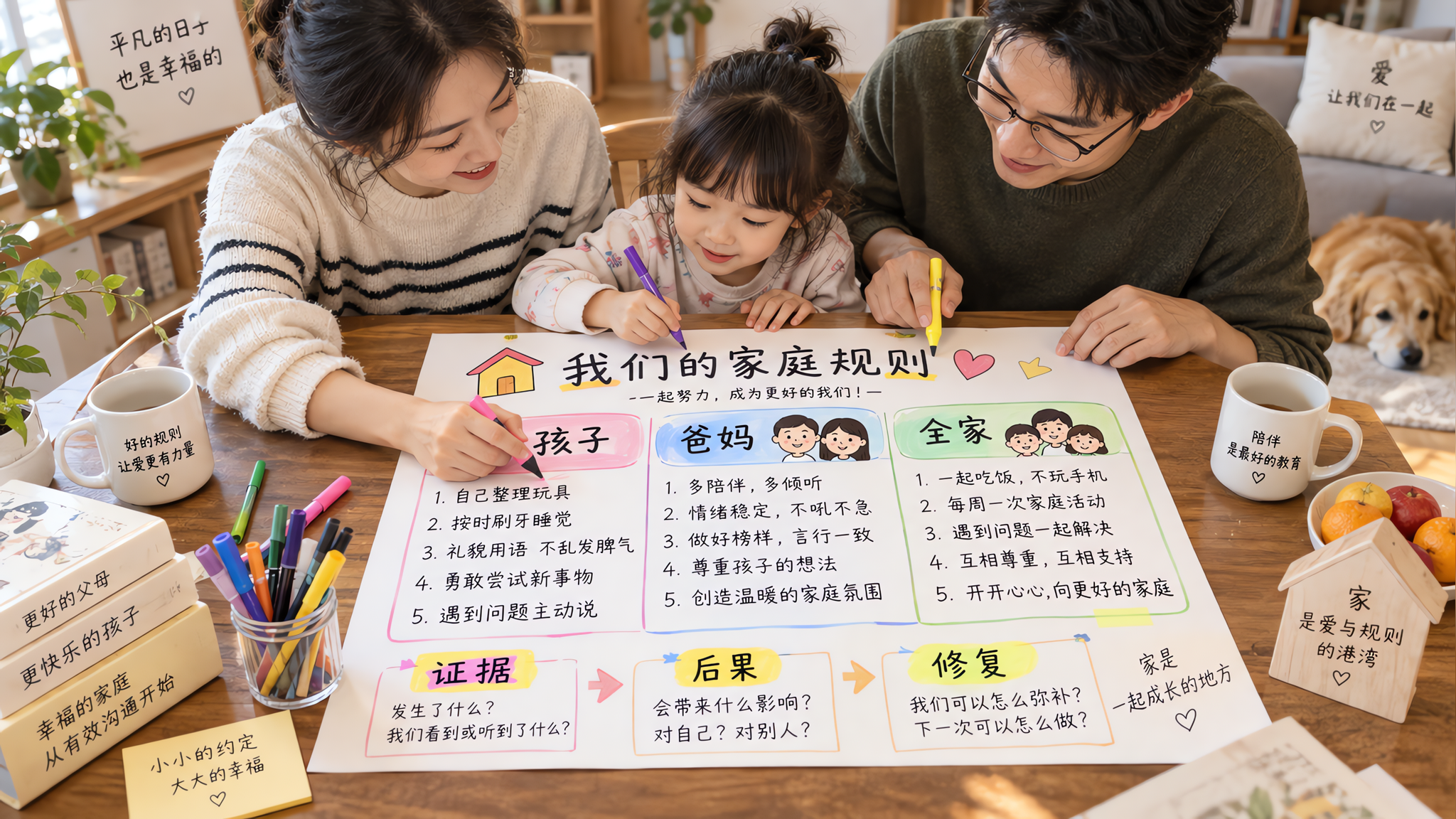 孩子总破规矩？先把“爸妈那一栏”写出来