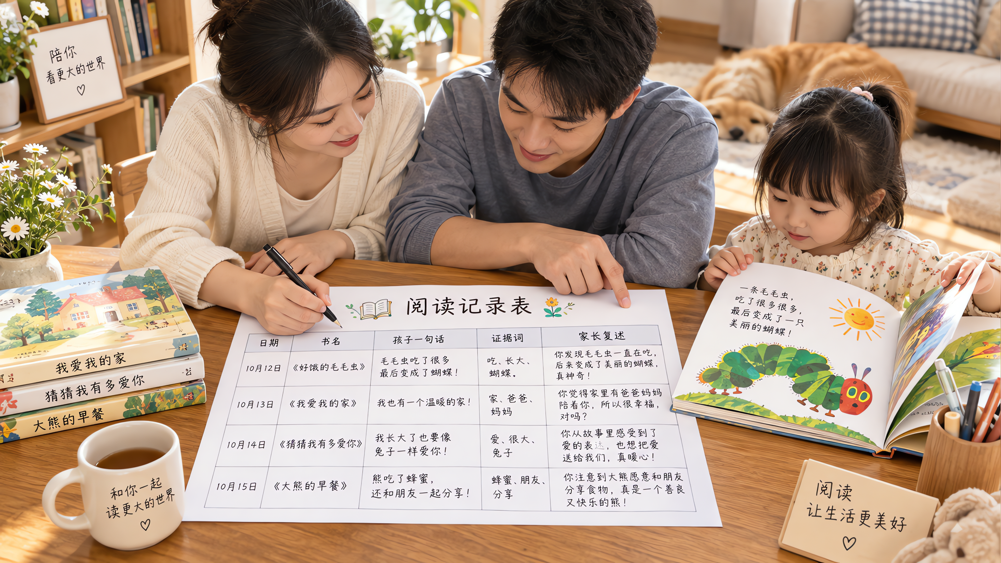 长辈嫌绘本贵？用3个成长指标+记录表稳住书单