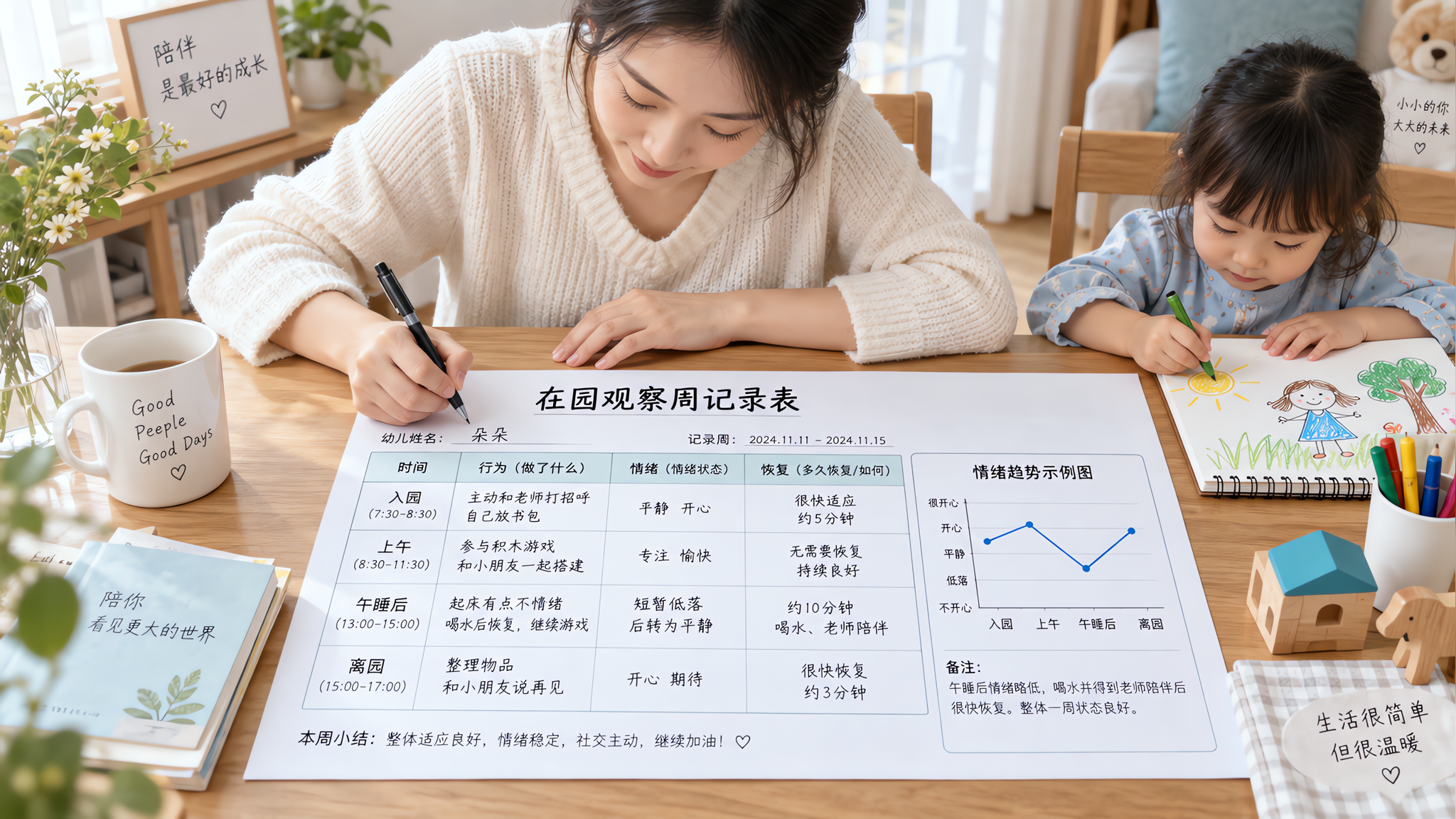 孩子在园到底怎么样？用“行为-情绪-恢复”一周看出趋势