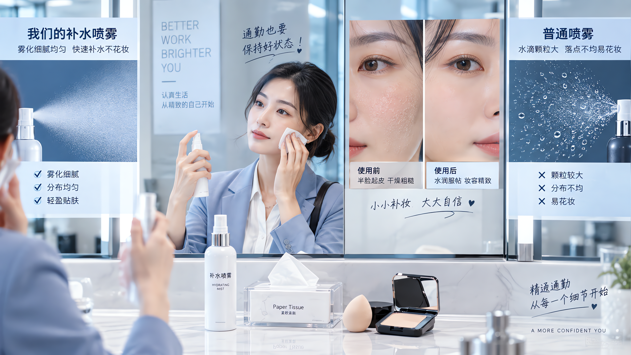 补水喷雾别乱喷：喷花底妆的坑在这