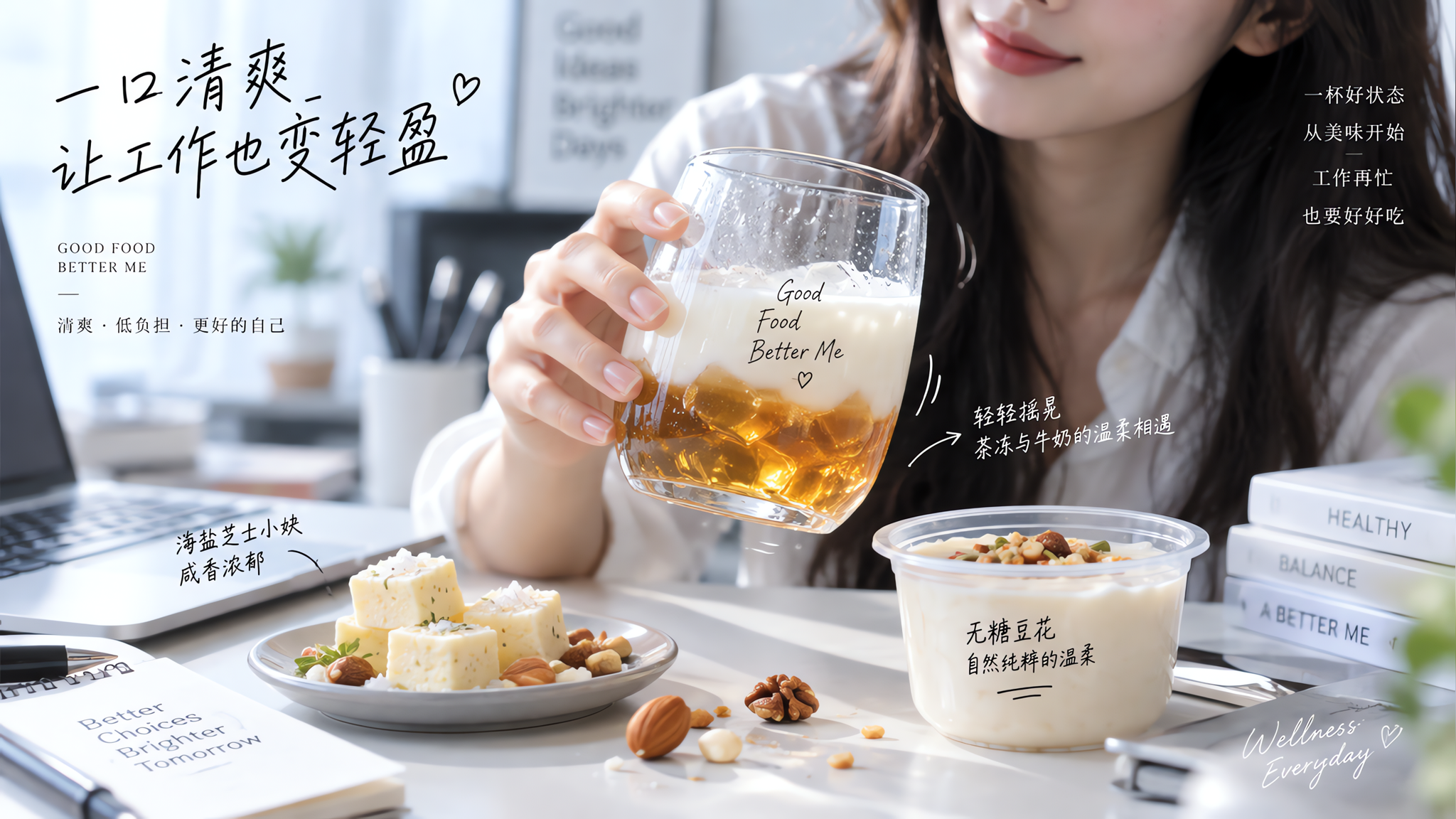 空调房口干脑雾？5套补水感零食公式，不甜也清醒