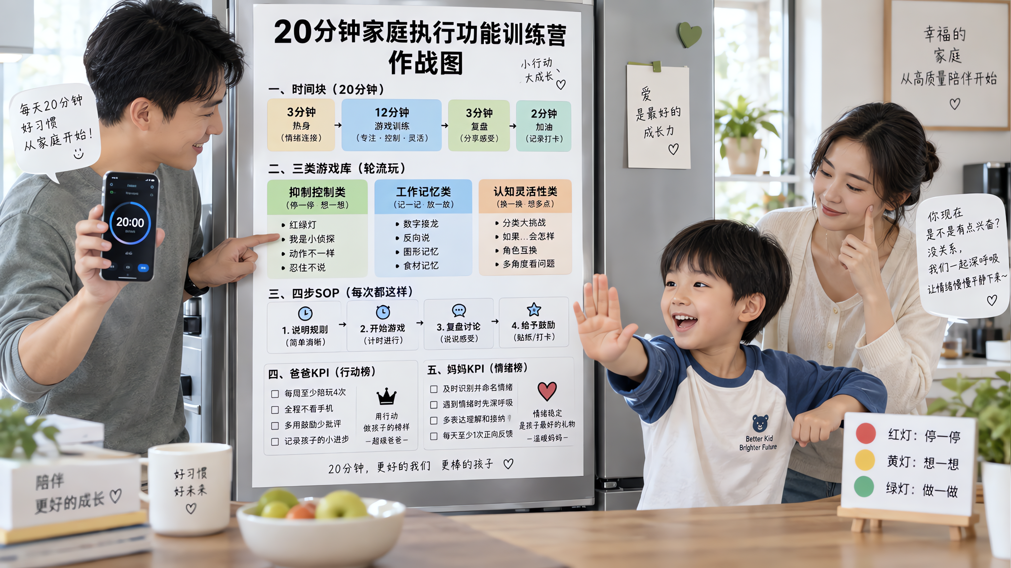 暑假不失控的关键：爸爸统一规则，每天20分钟就够