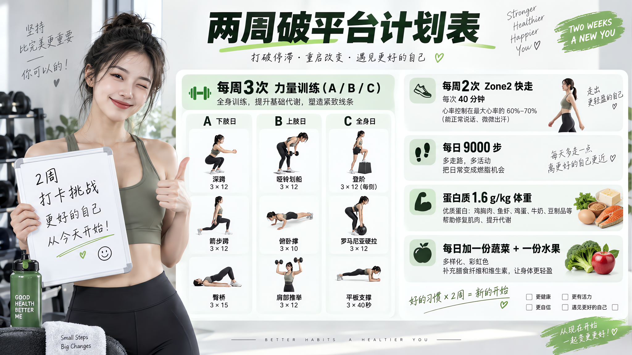 越练越卡？把训练顺序换一下，2周破平台（不挨饿）