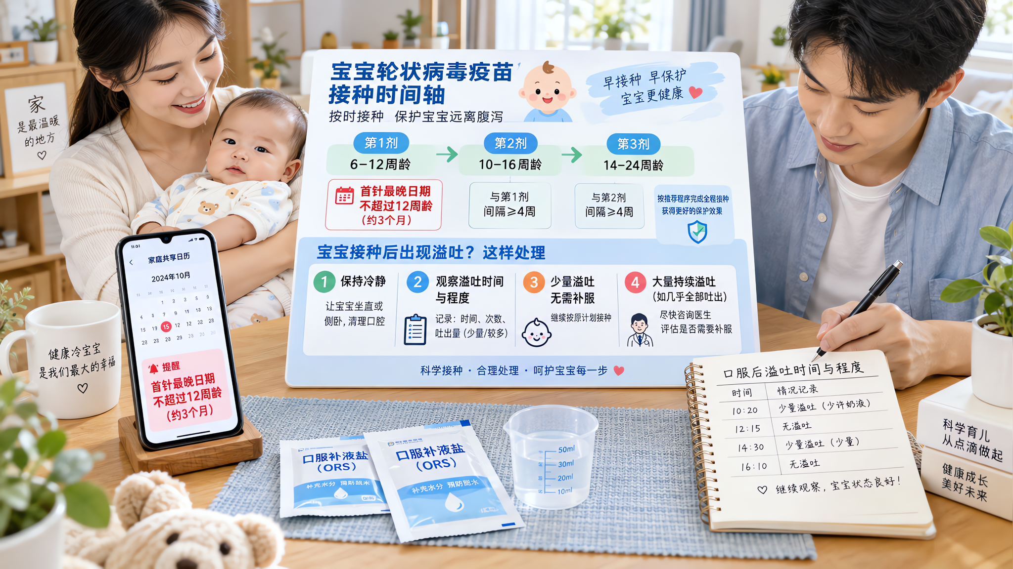 轮状口服别踩坑：首针月龄红线、吐了咋办、腹泻能不能吃