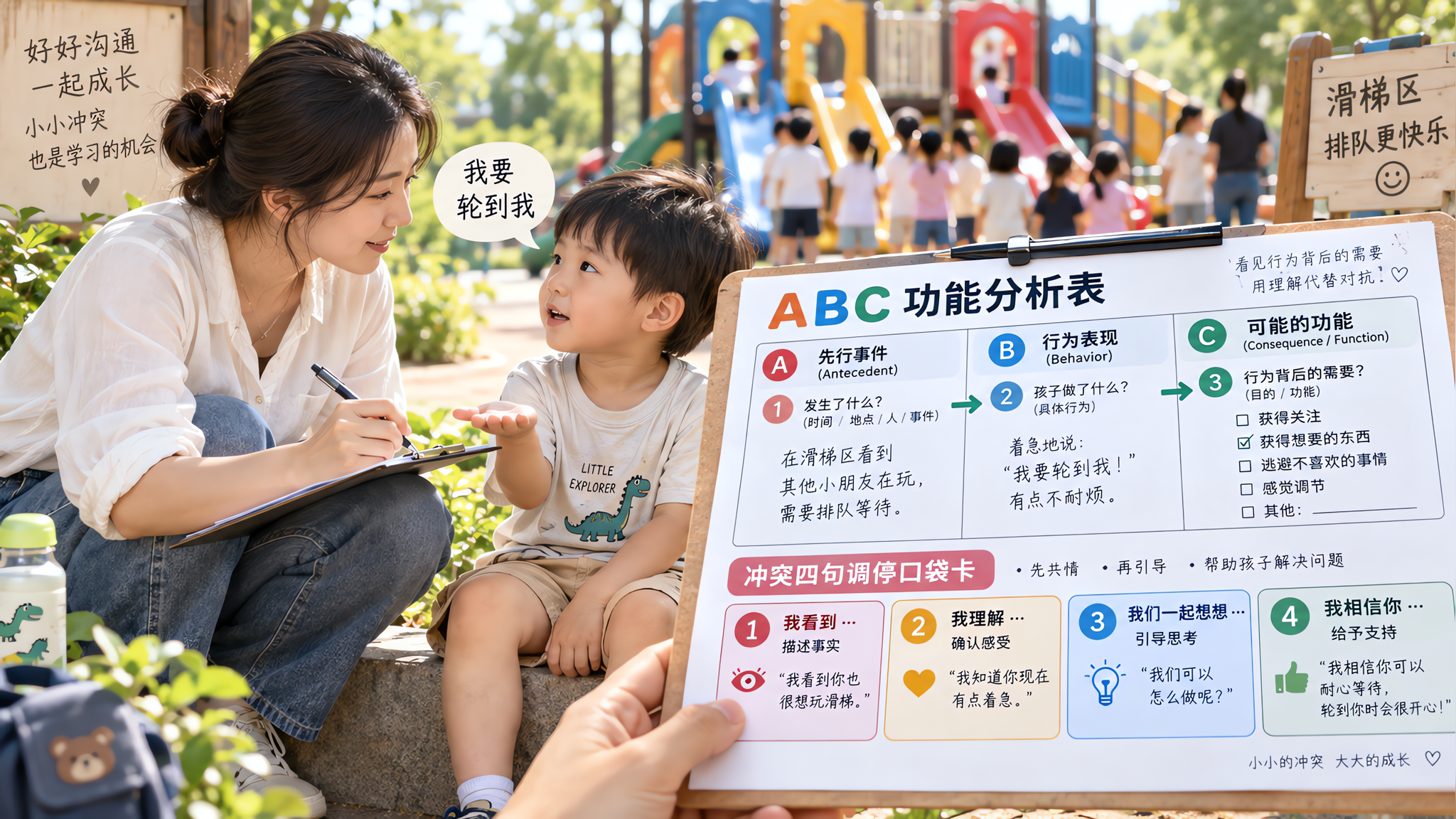 孩子推人打人别急着骂：先用ABC找3个触发器