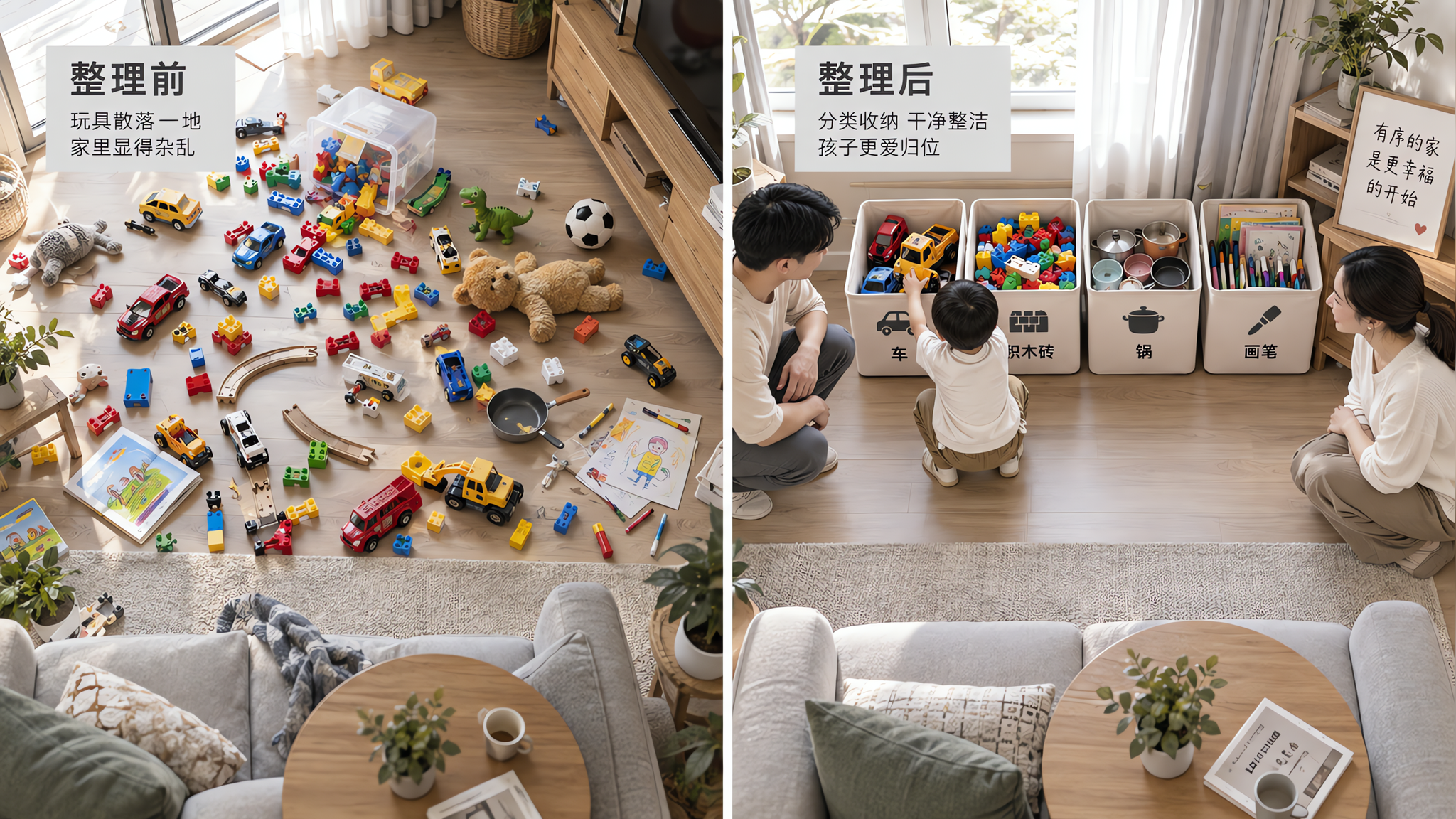 玩具别再全开：28分钟做完轮换，孩子更专注也更好收
