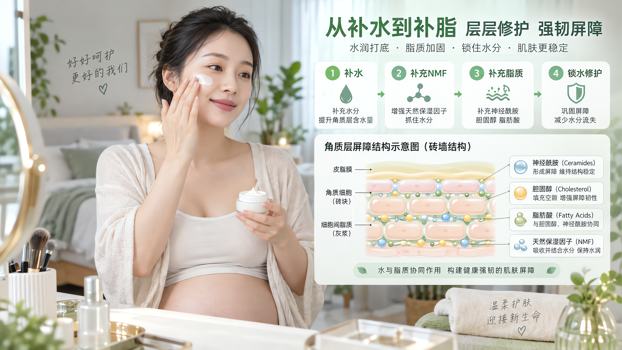 孕期越补水越干？多半是屏障脂质没跟上