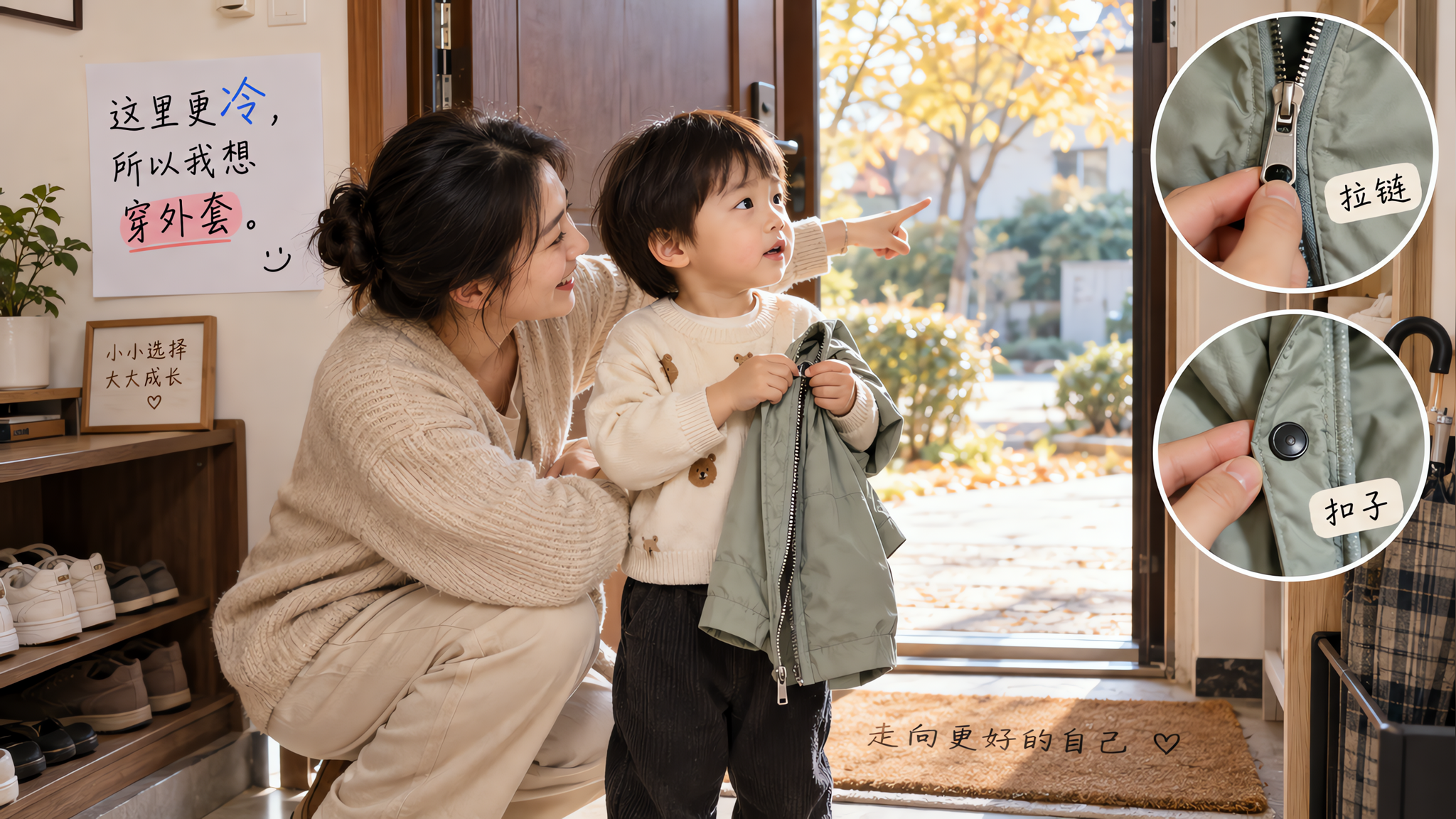 立秋温差总为外套吵架？10秒练会“更…所以…”