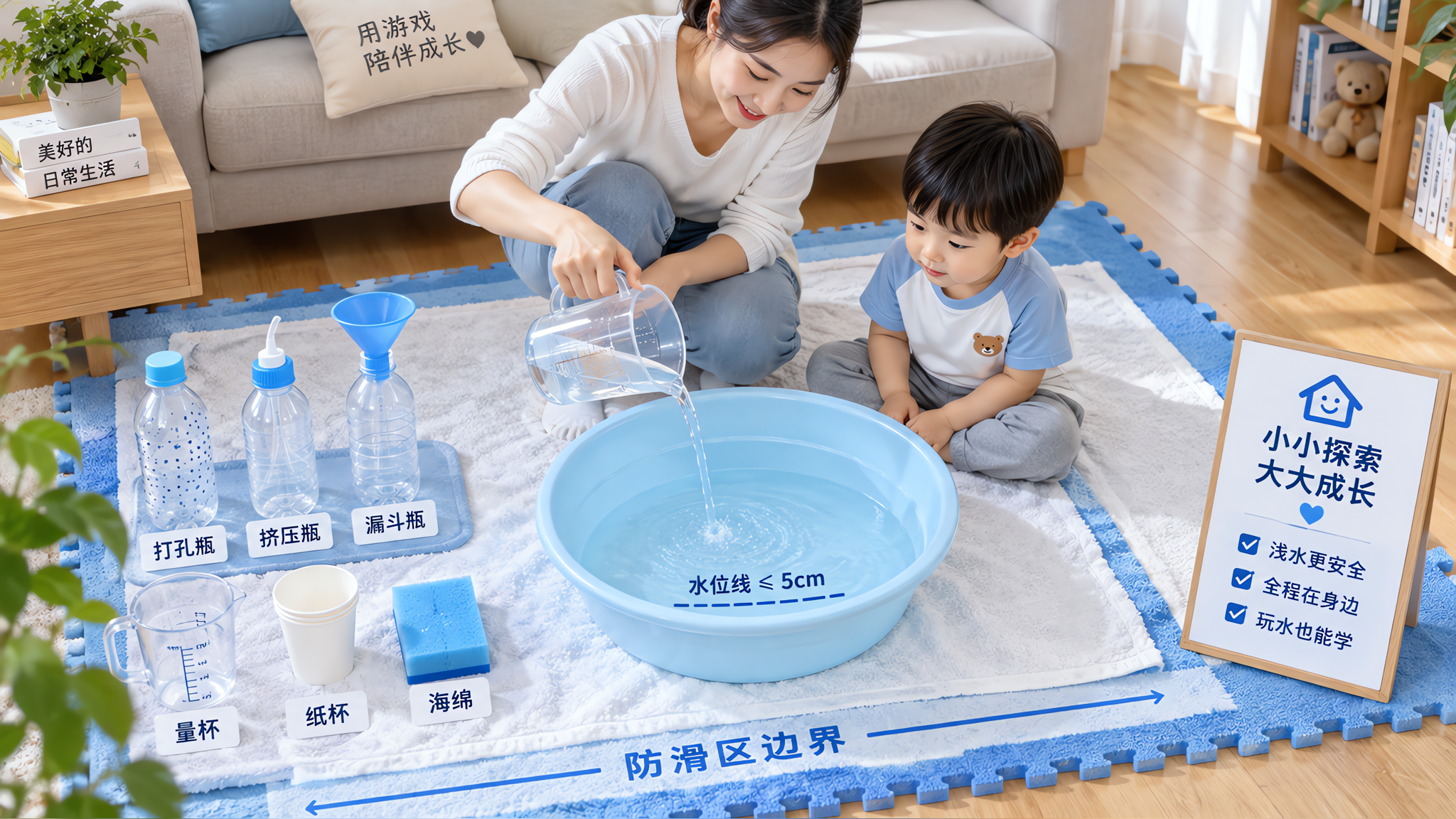 3个旧瓶+一个盆：室内戏水不失控的放电方案
