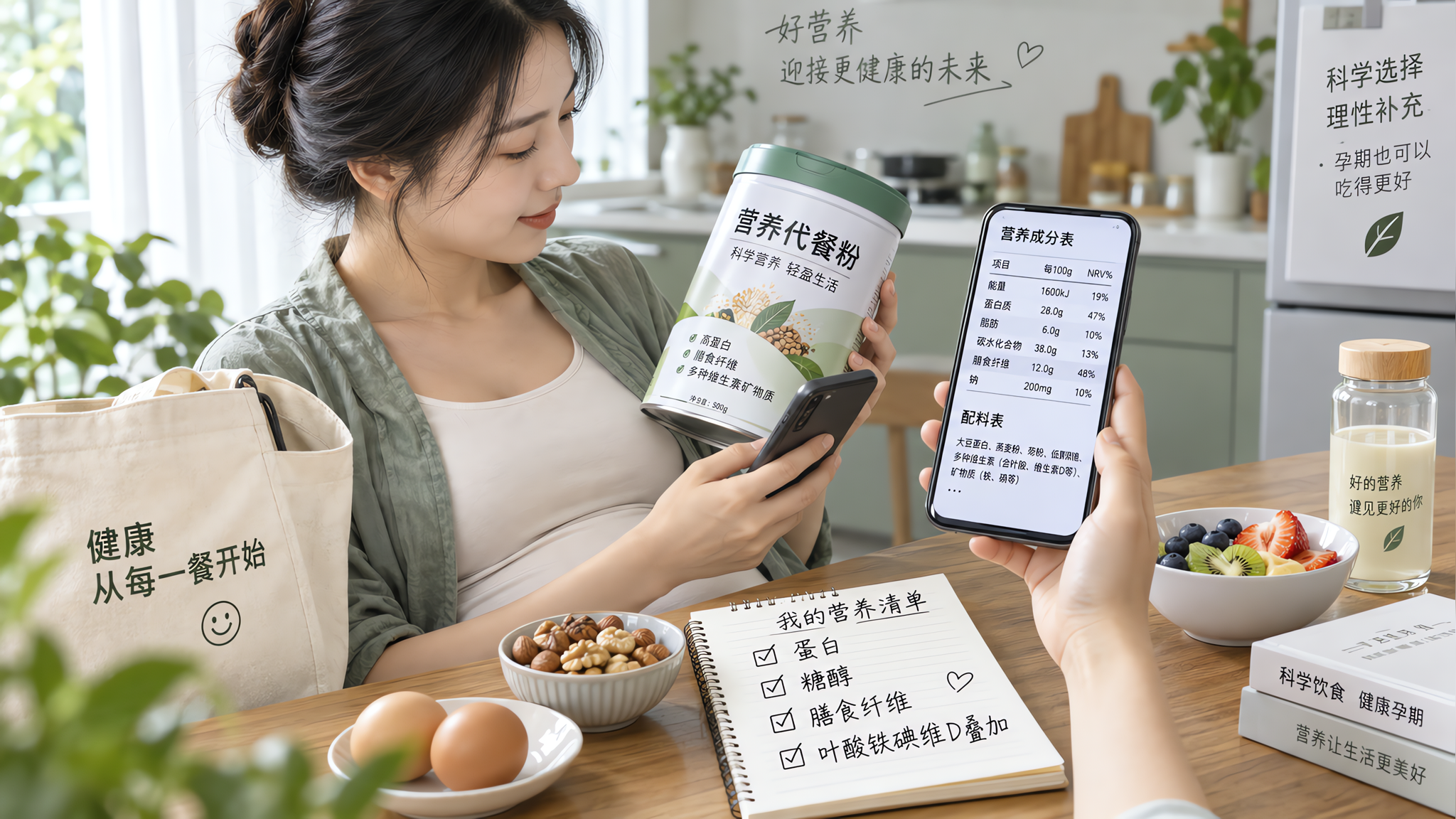 孕期代餐粉怎么选才不踩坑：4个成分表关键点