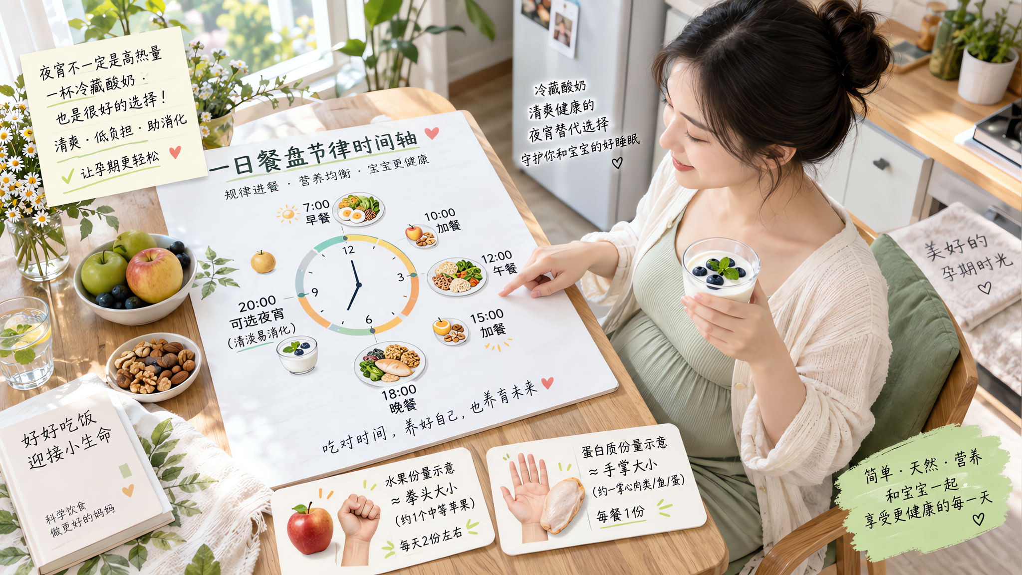 孕中期越到晚上越想吃冰？照抄这套餐盘节律不慌血糖