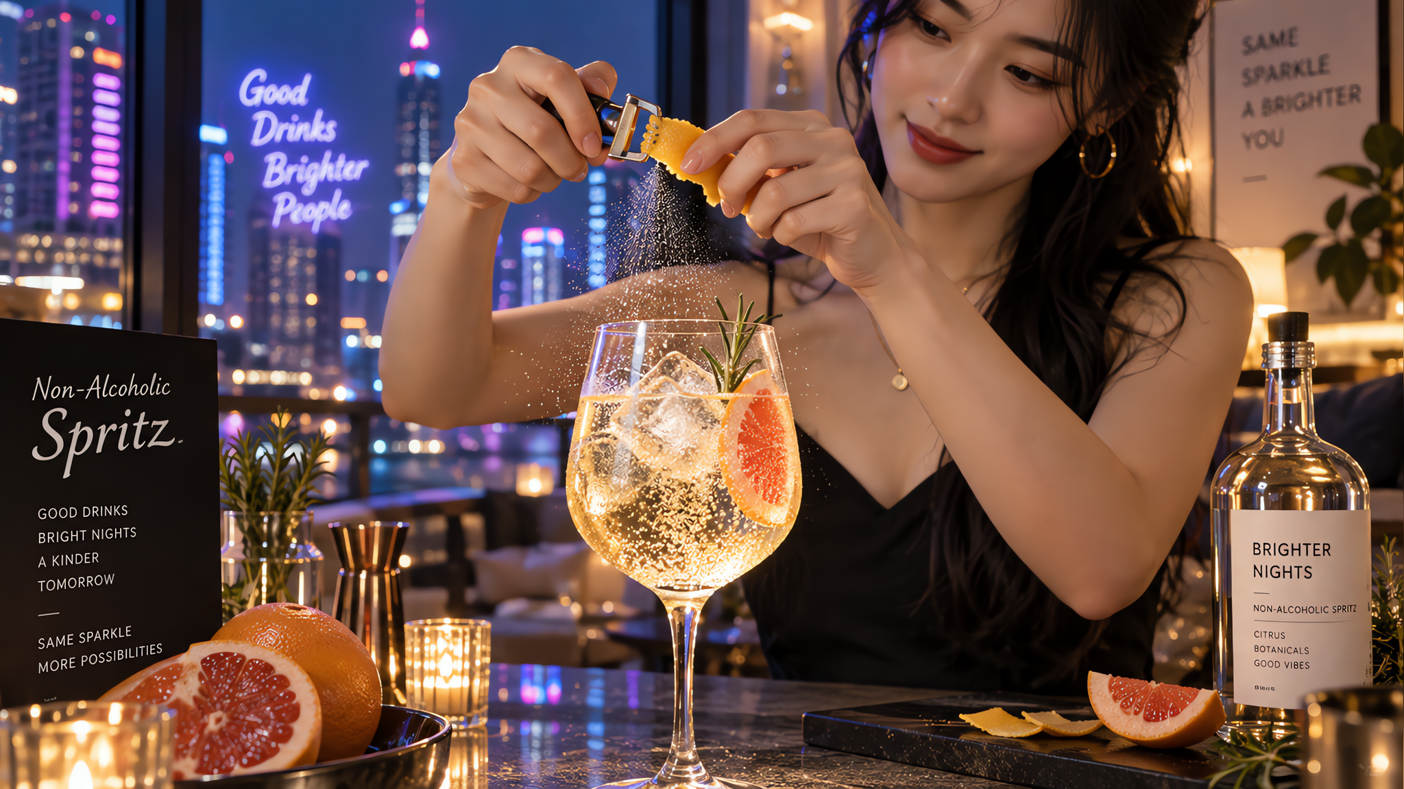 不喝酒也能有酒感：3款0酒精Spritz配方