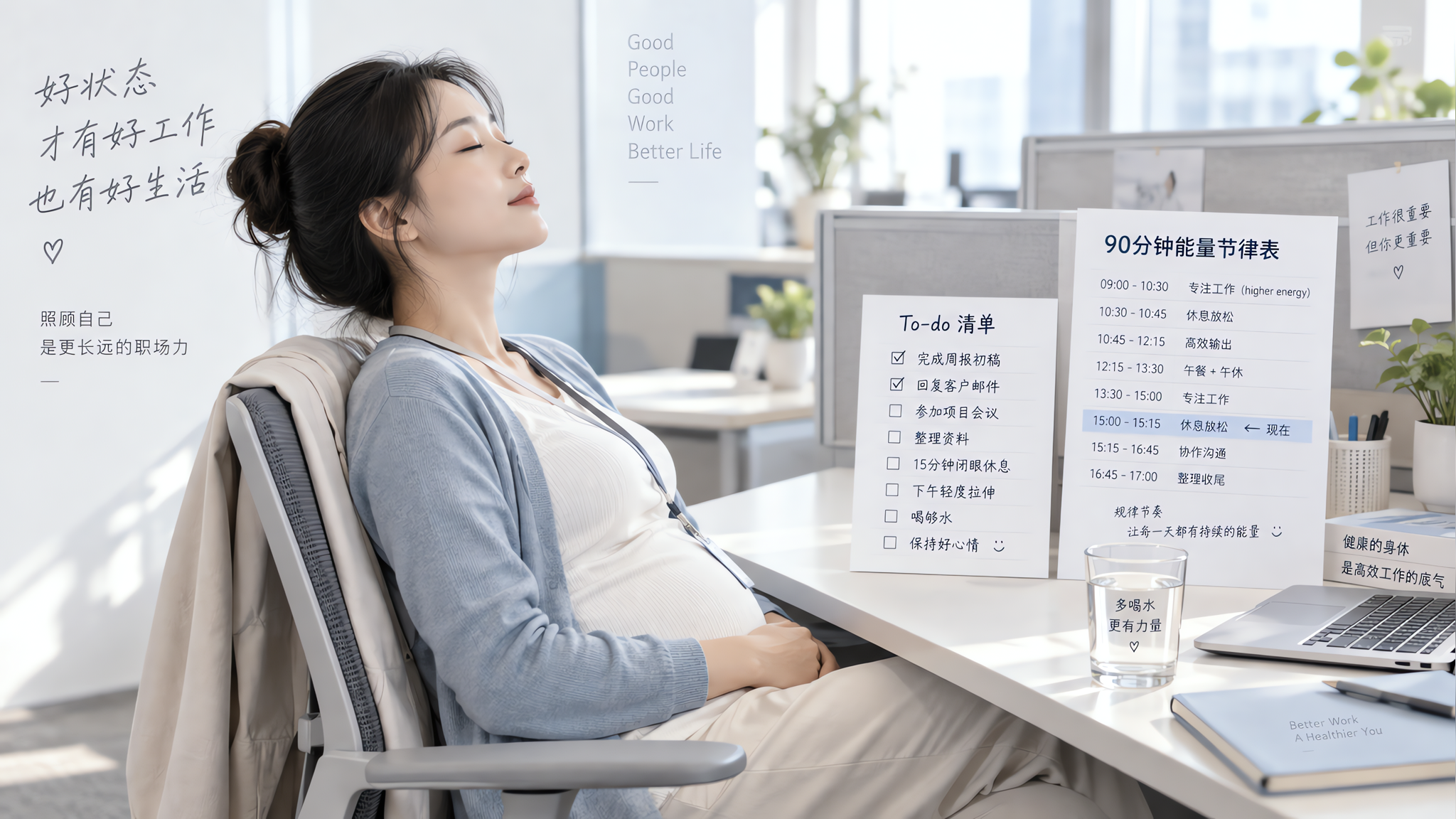 孕早期累到像断电：职场4个隐形续命节律
